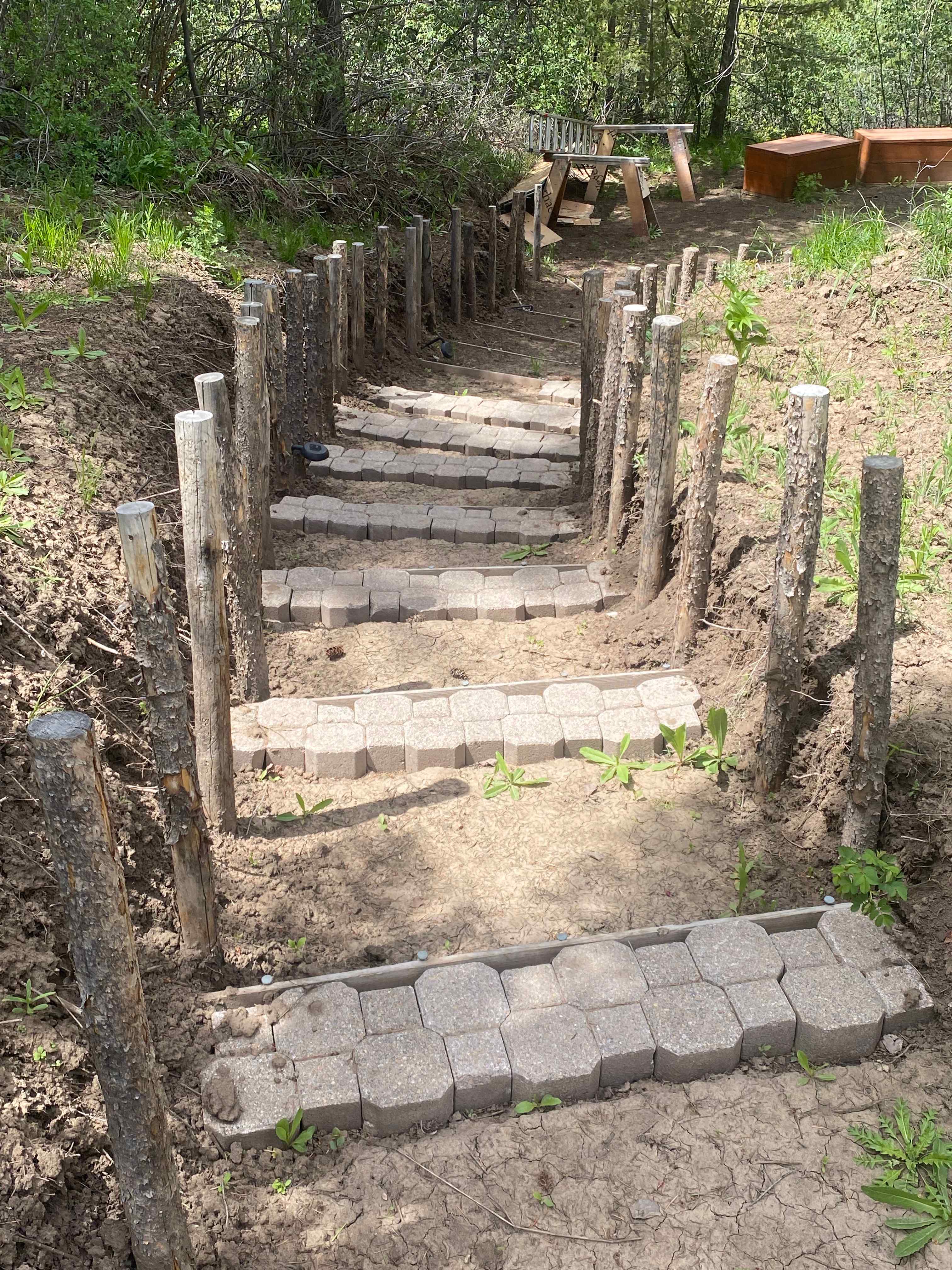Staircase to Fire pit