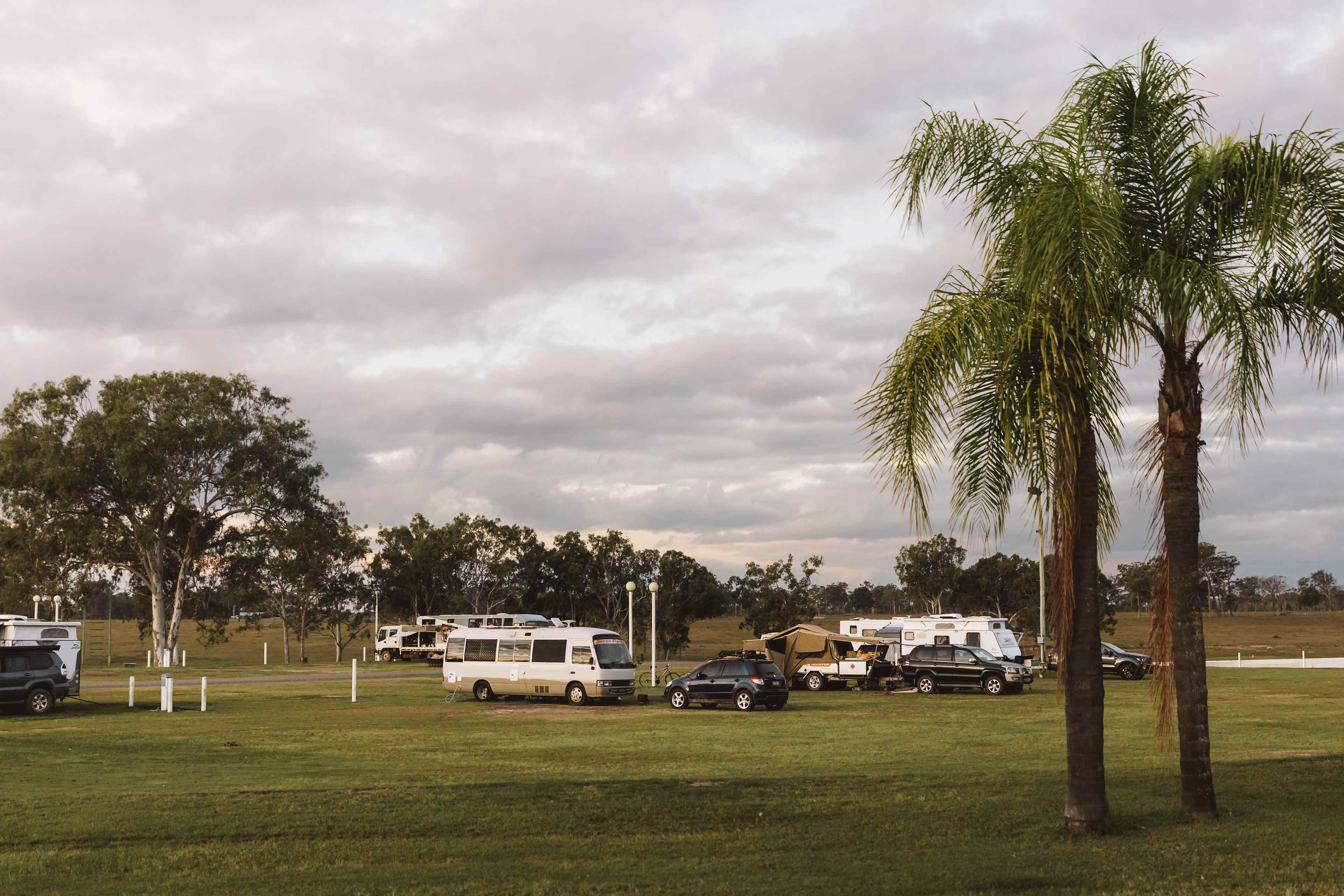 Area for the powered site
