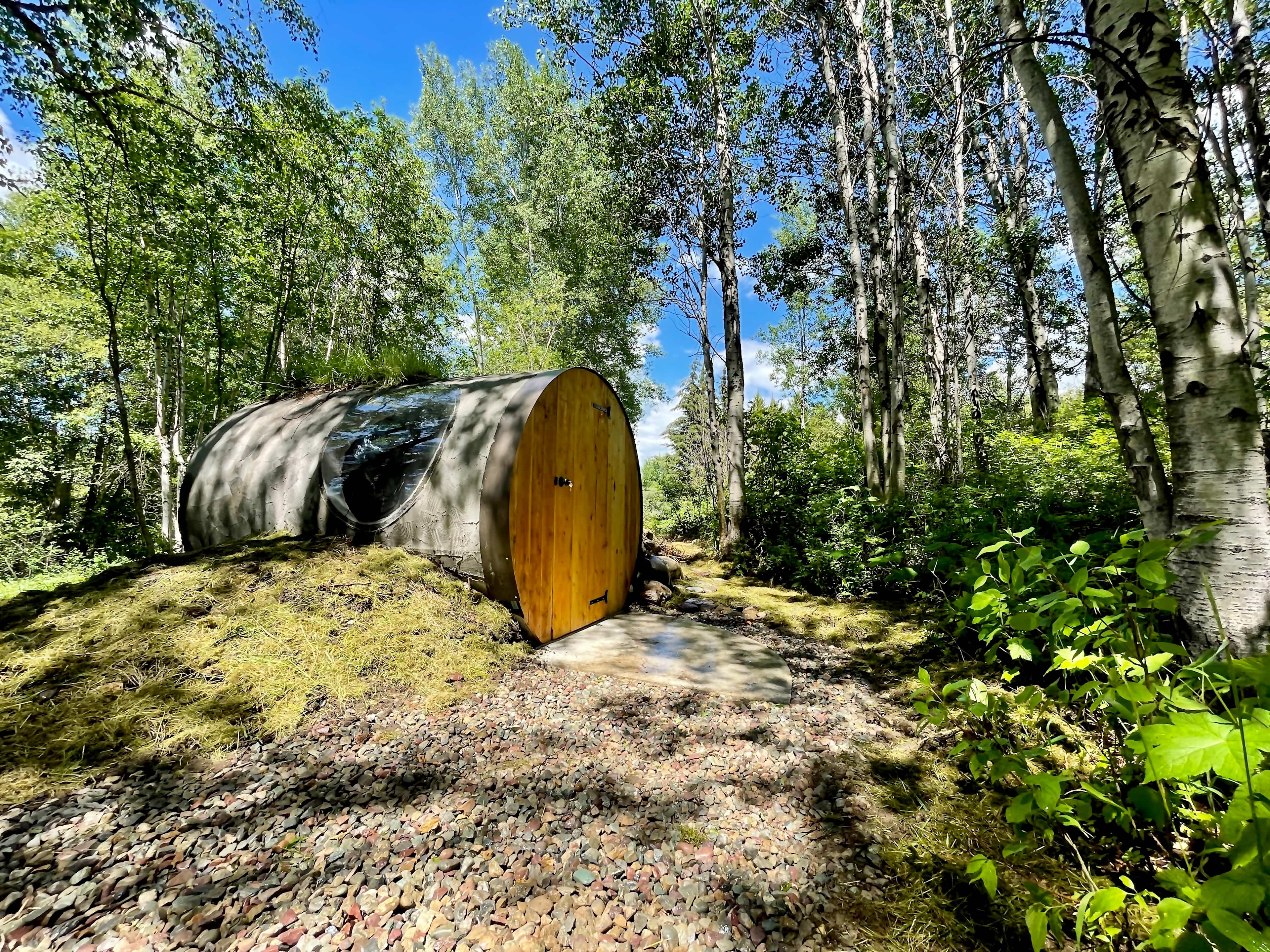 Glacier Glamp Stargazer Tube Tent - there is only one of these available for rent! 
