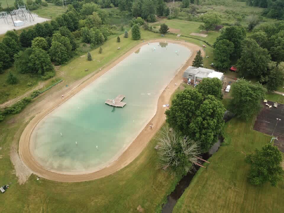 Our 2 acre artesian spring water 