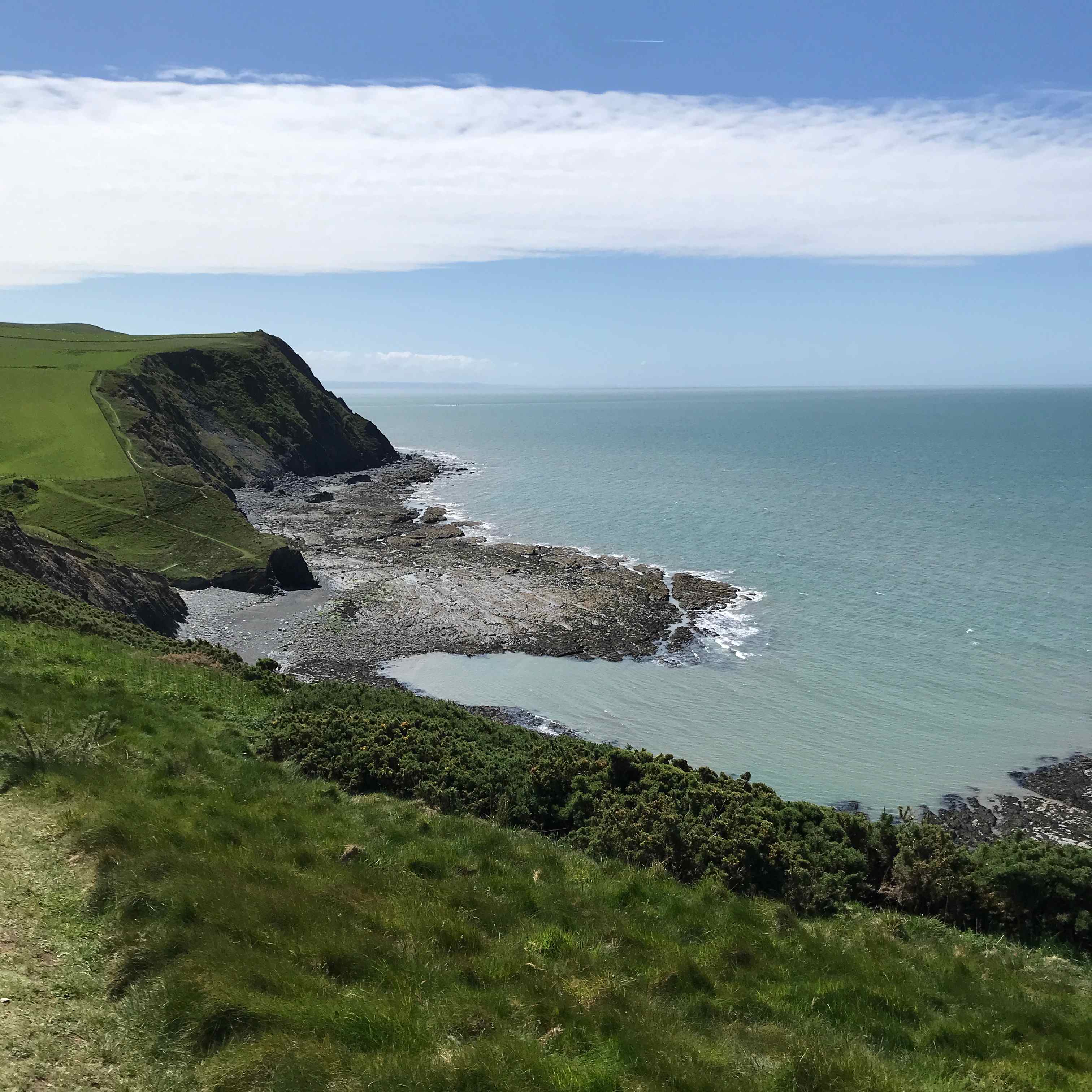 View from nearby coastal footpath