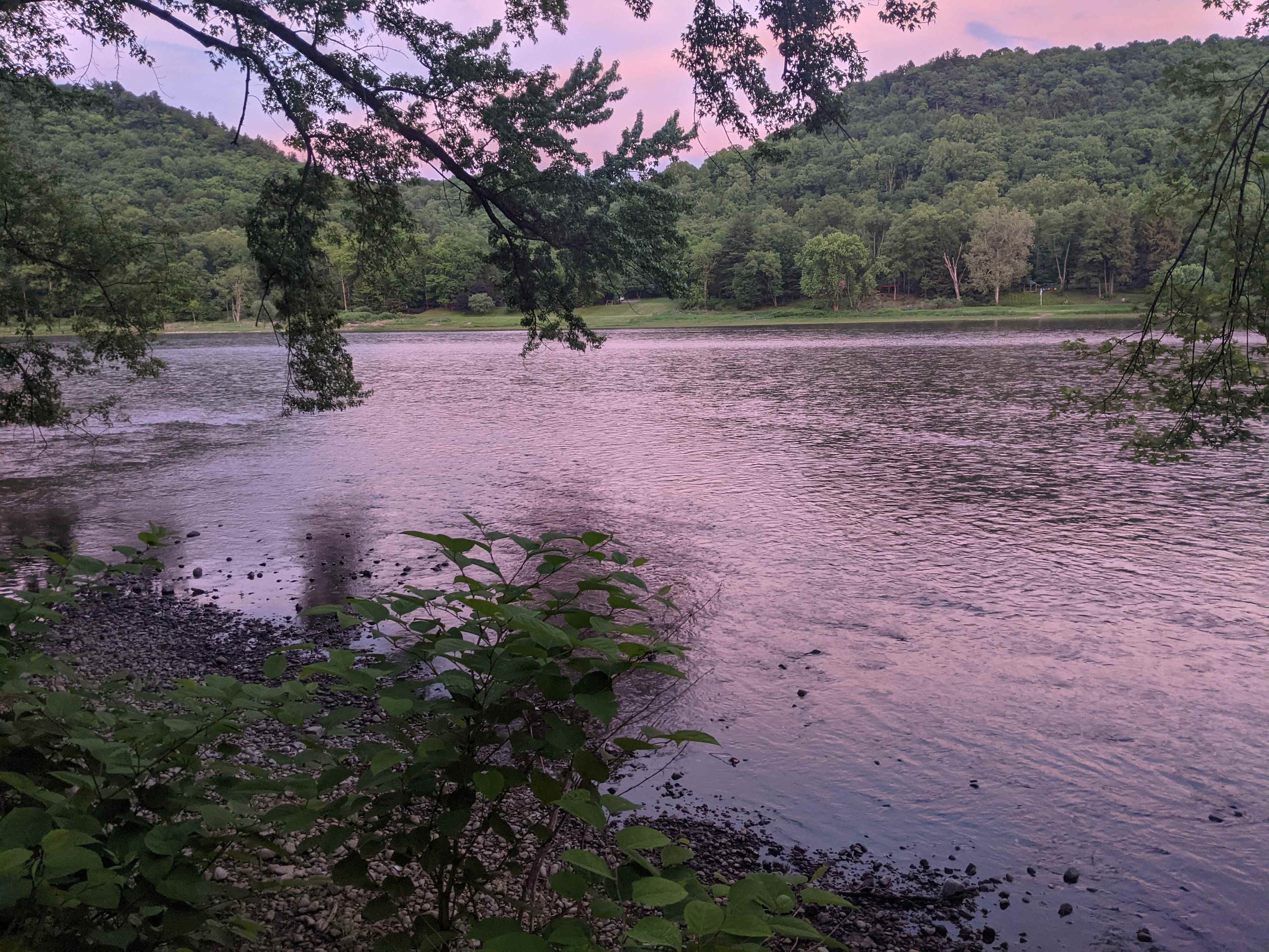 Sunset on the river