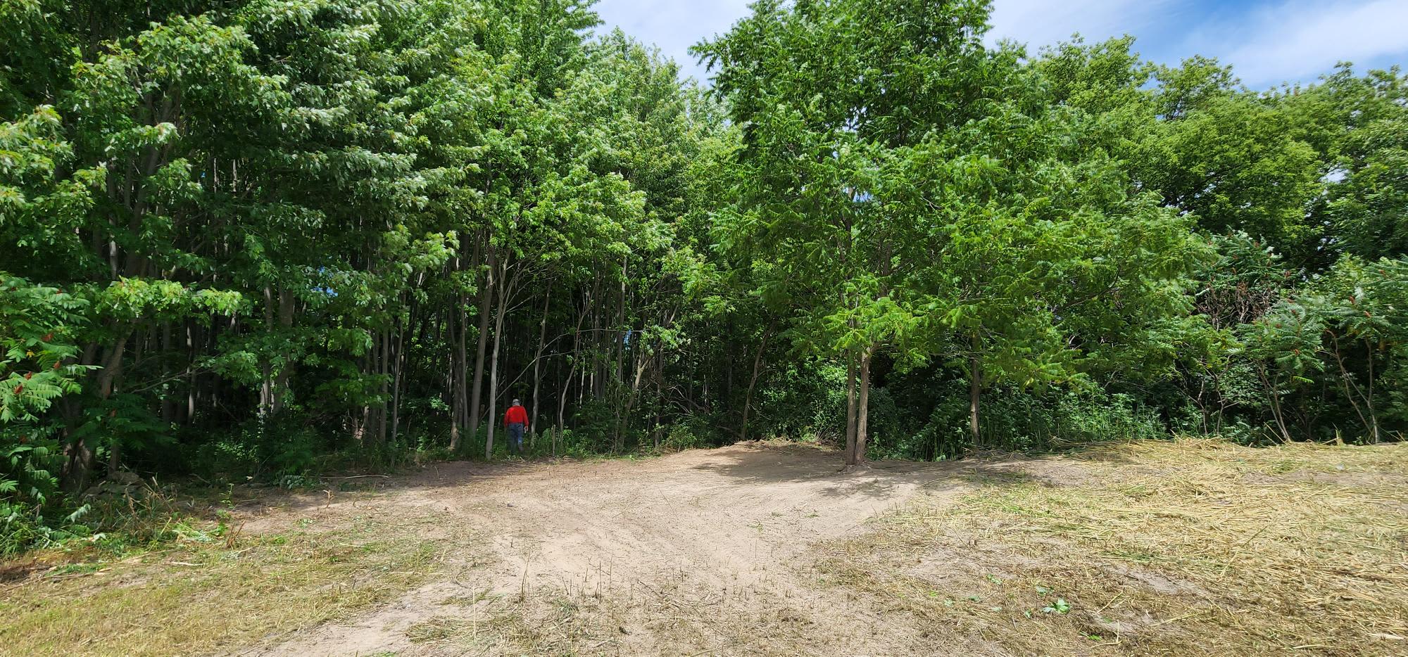 Campsite Area #1. (I'm in red shirt for reference)