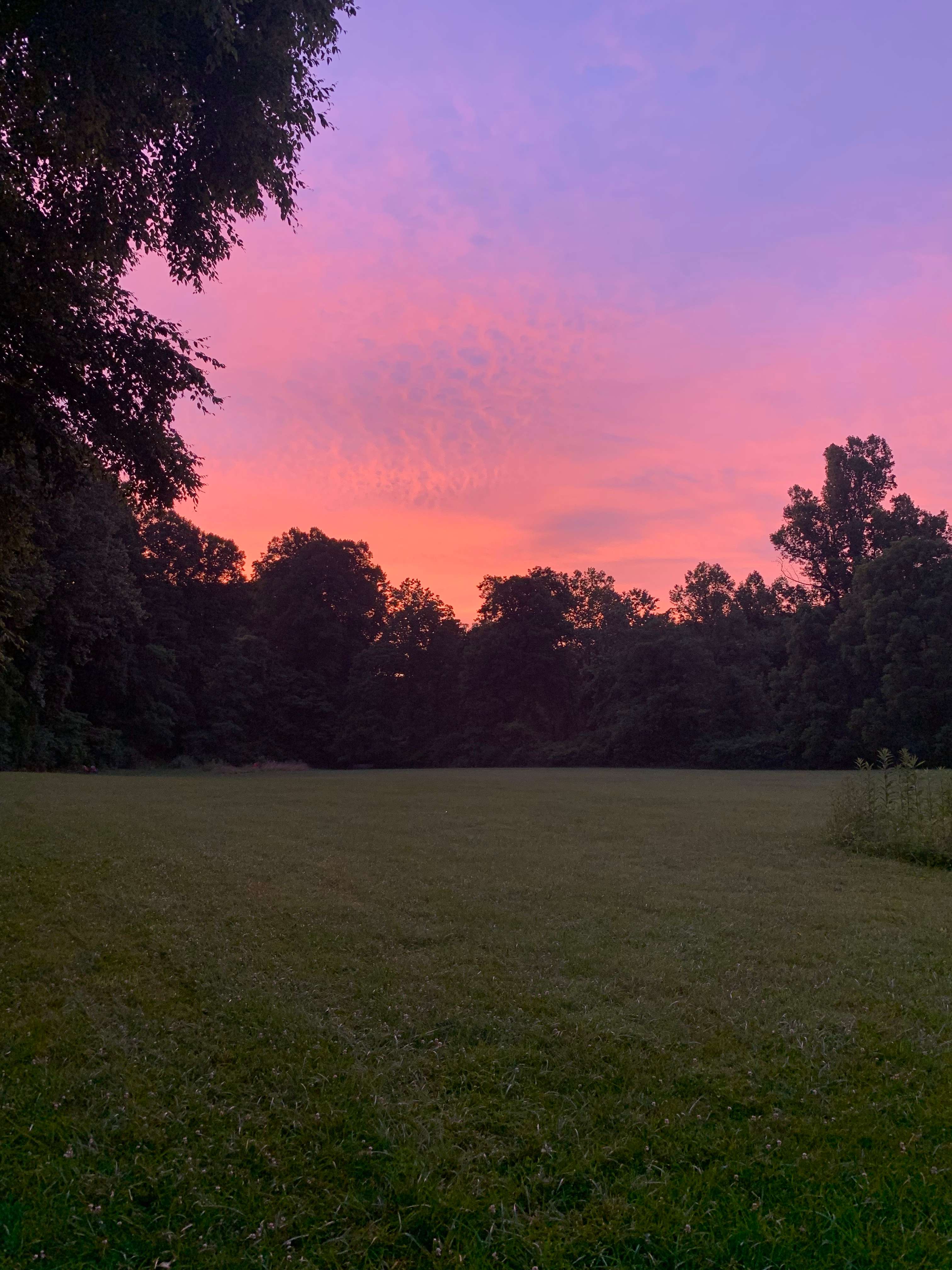 Sunset from the campsite.