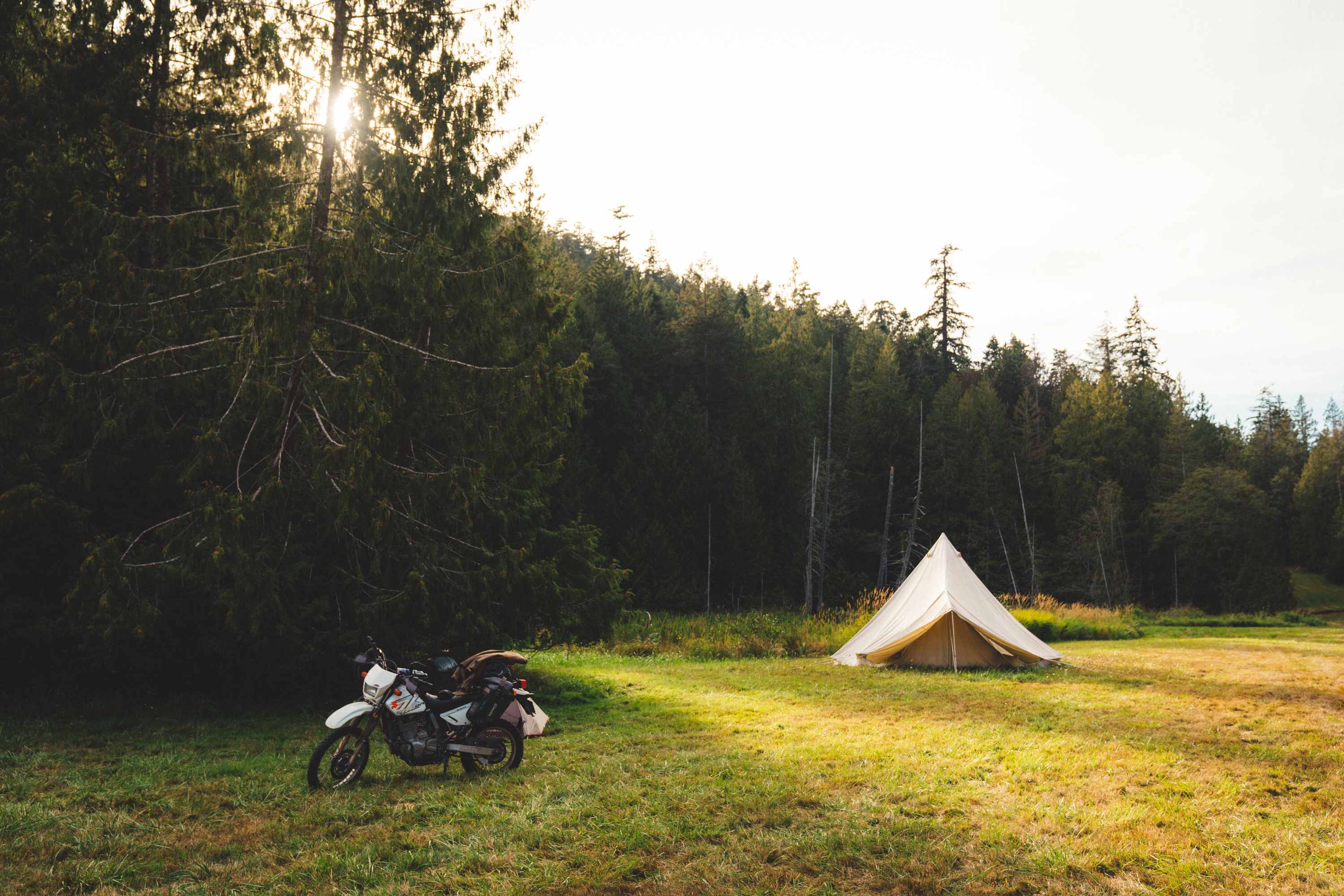 The former airstrip where I set up camp. 