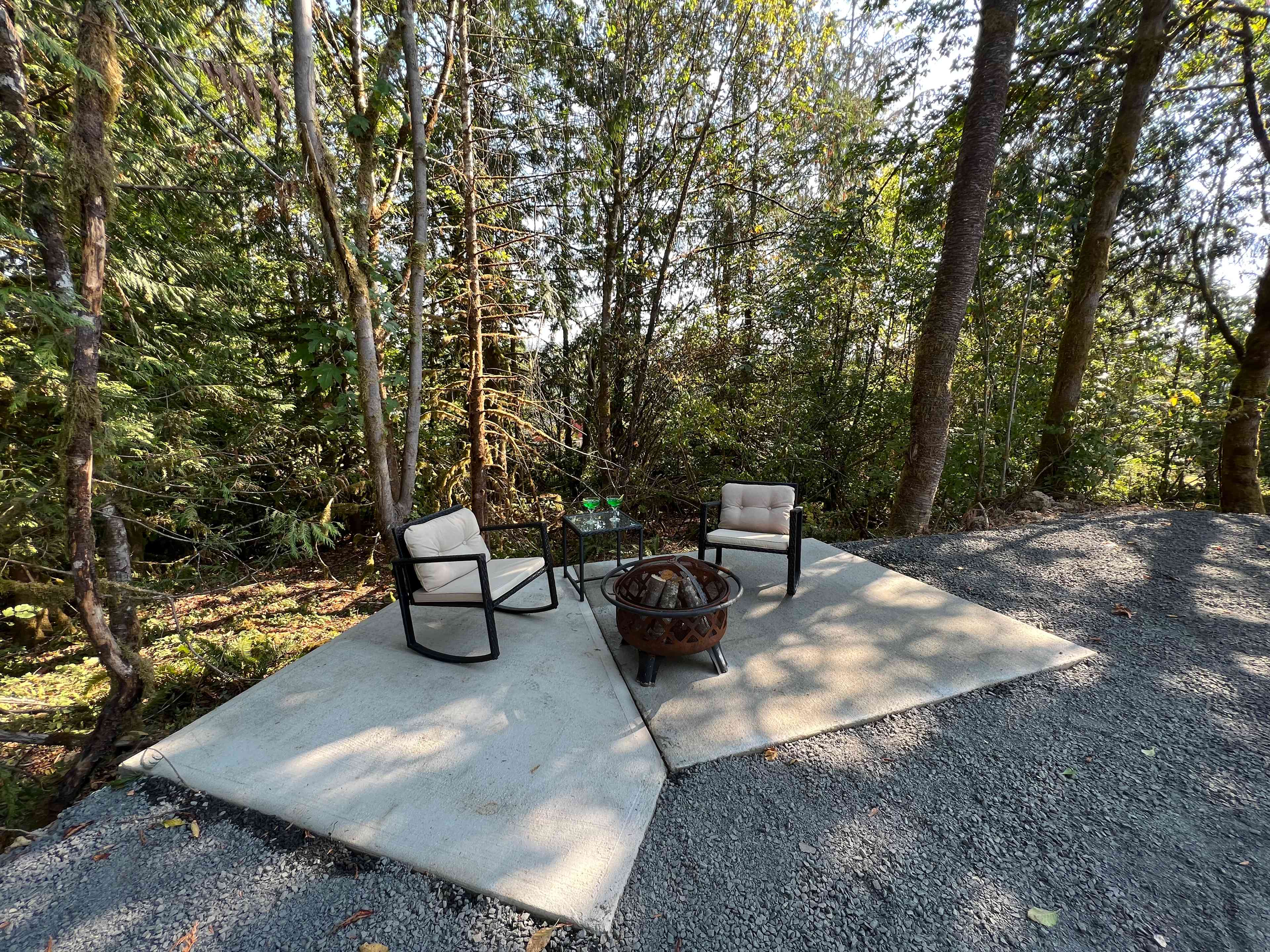 Relax by the fire pit with your favorite beverage!