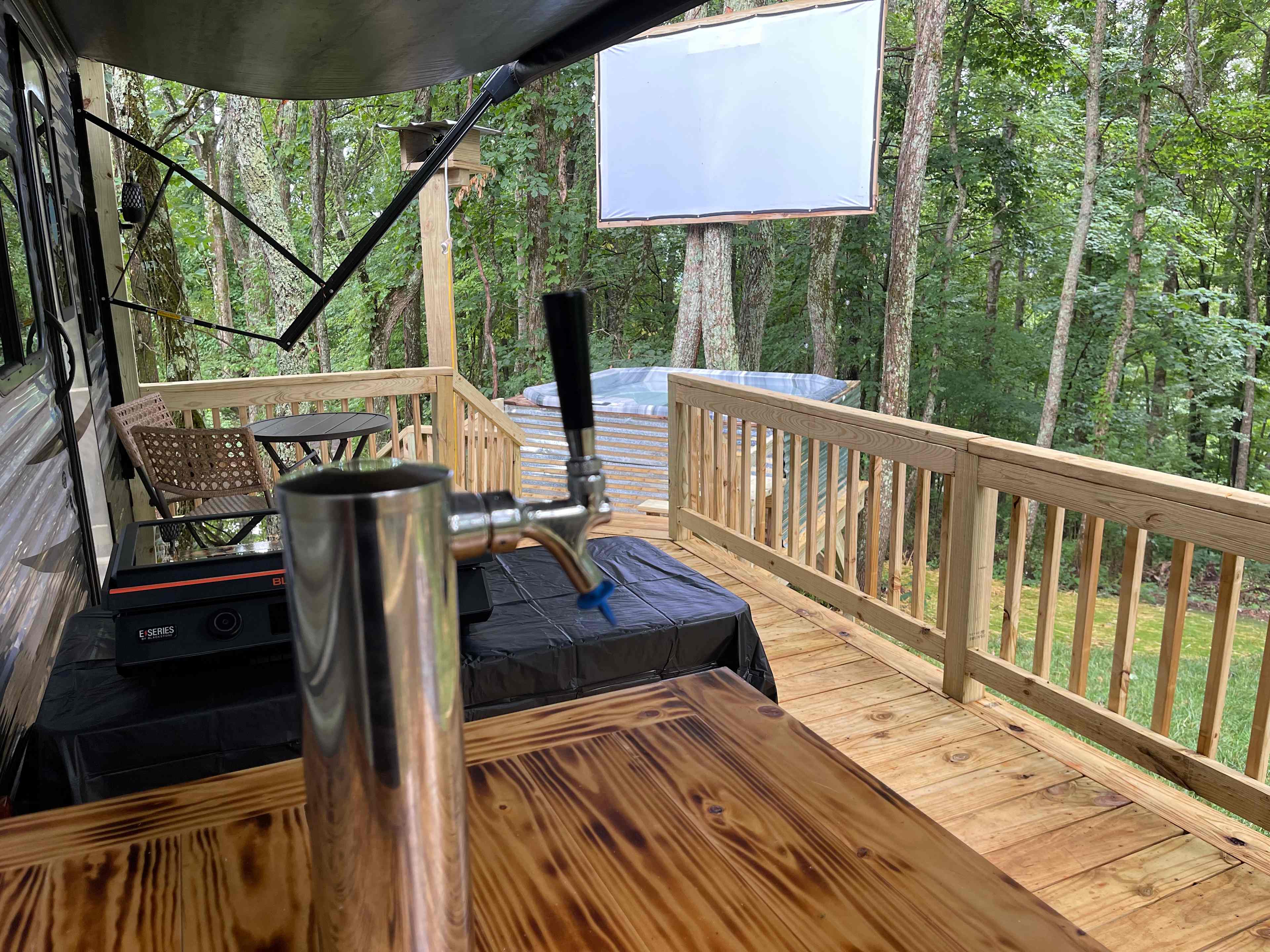 Happy Camper at Floras Retreats