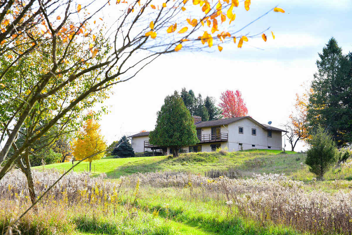 The Common House (kitchen, showers, bathrooms, yoga room, dining room, porch, lounge)