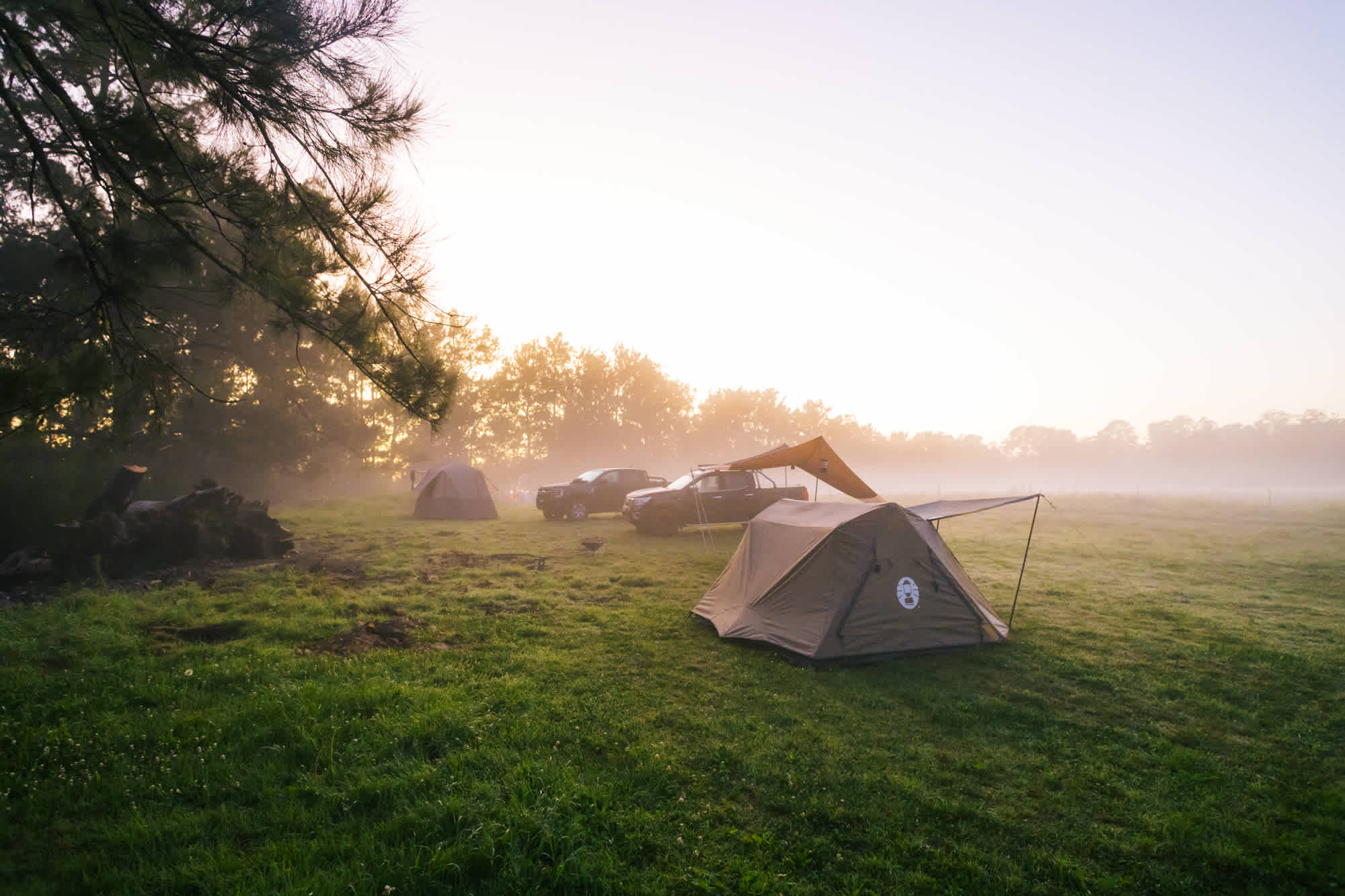 Sunrise at the camp