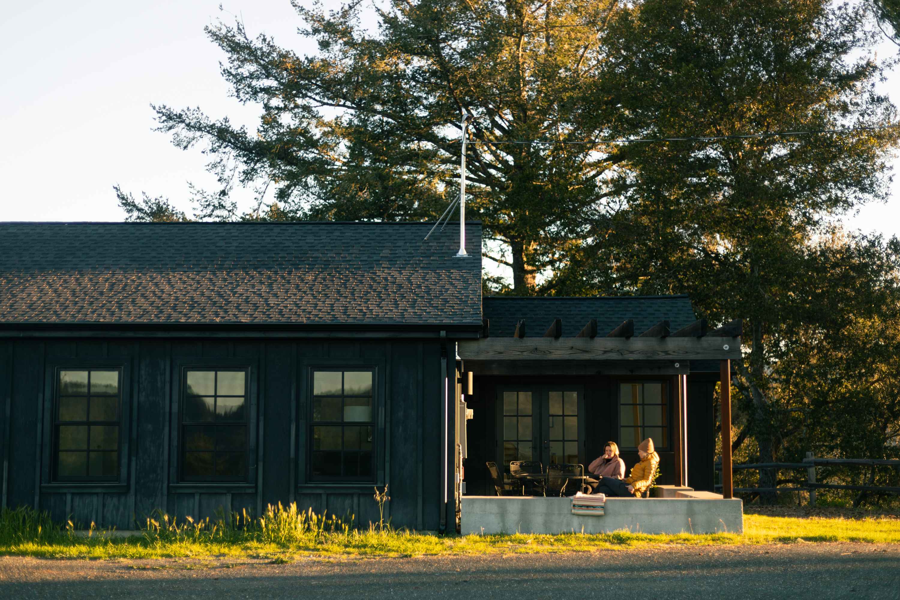 Front view of the cabin