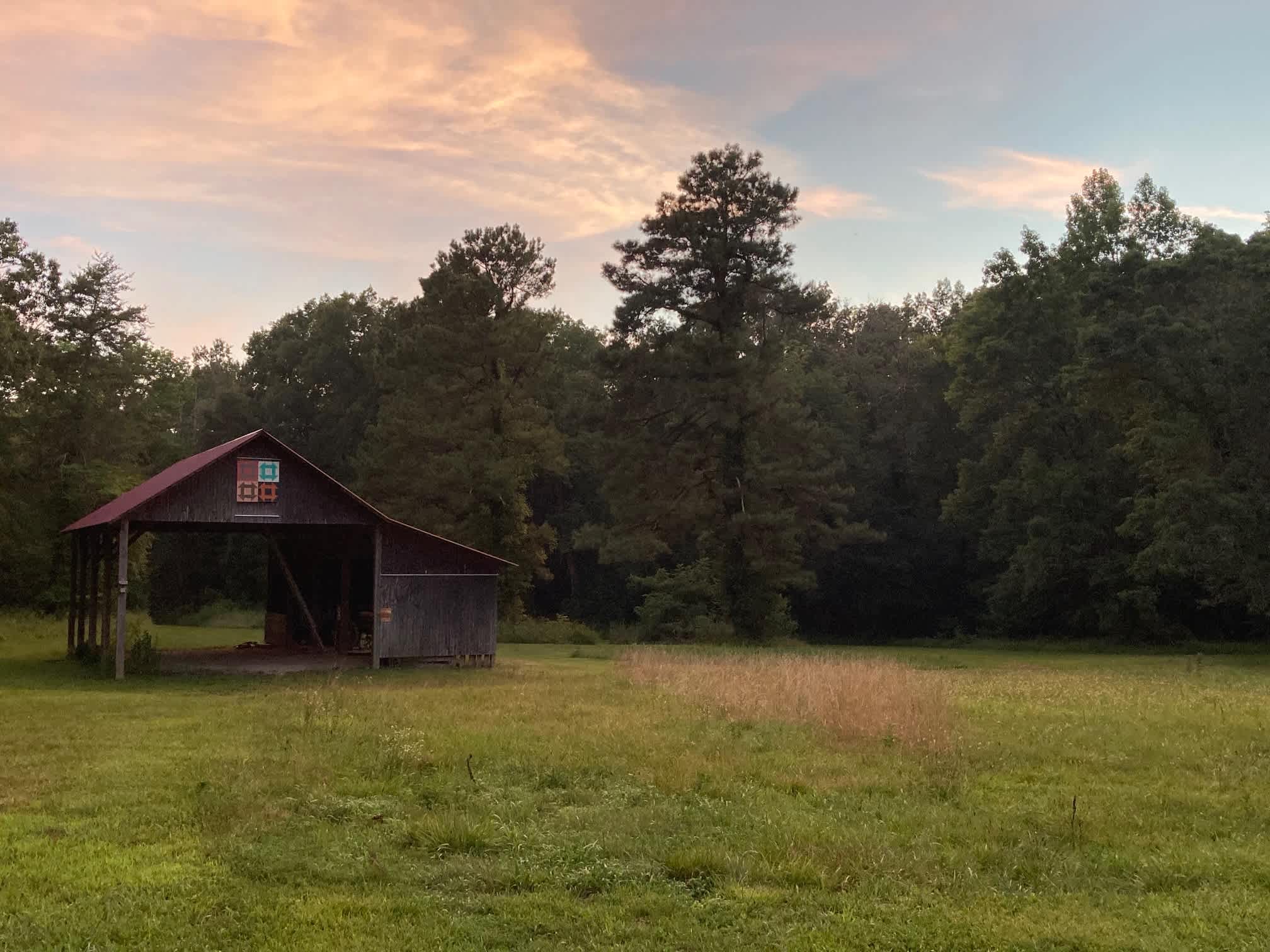 Tractor Shed Campsite with adjacent woods and pasture