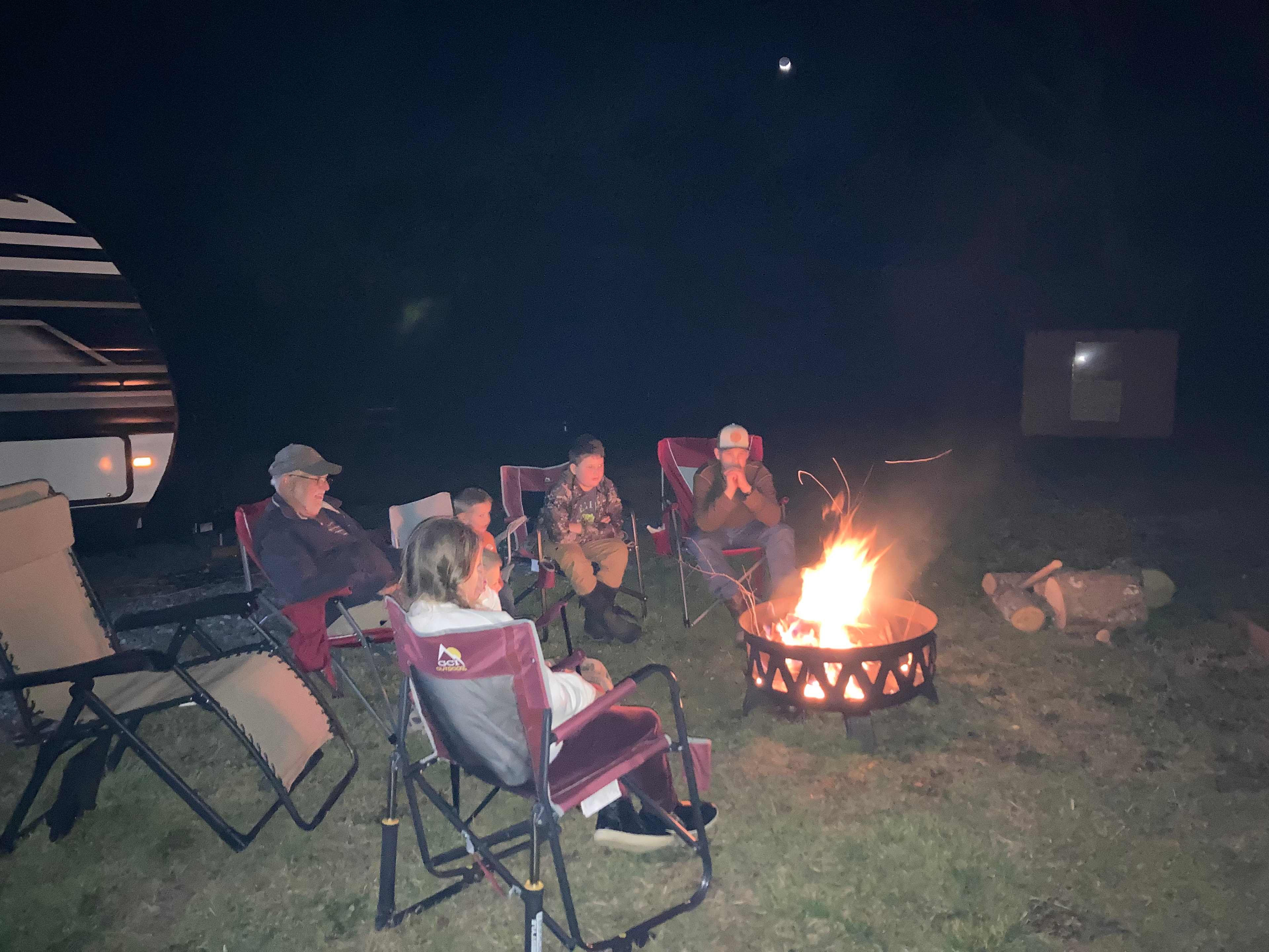 Enjoying the fire