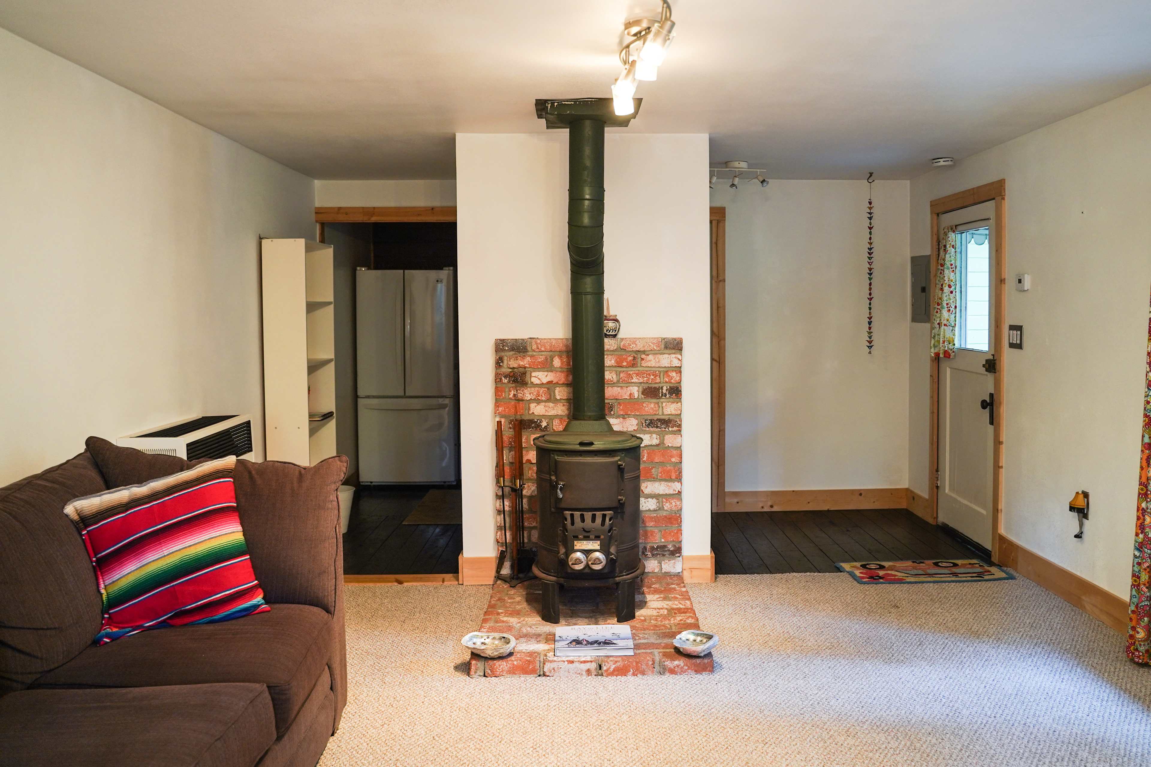 Facing the front door and kitchen area