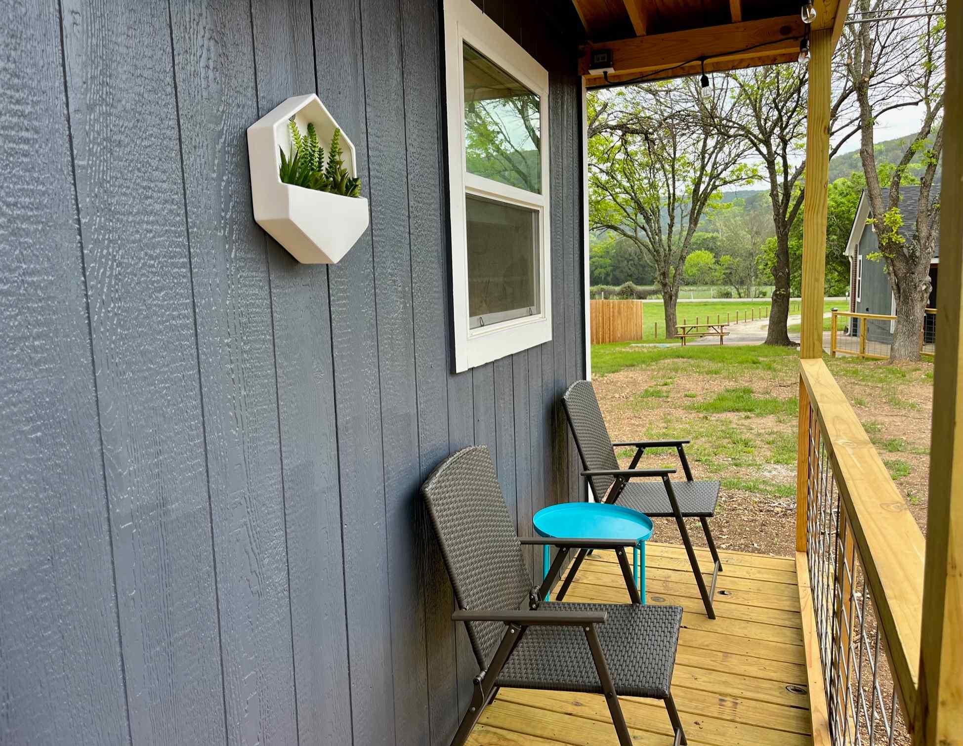Seating for 2 on the front porch!