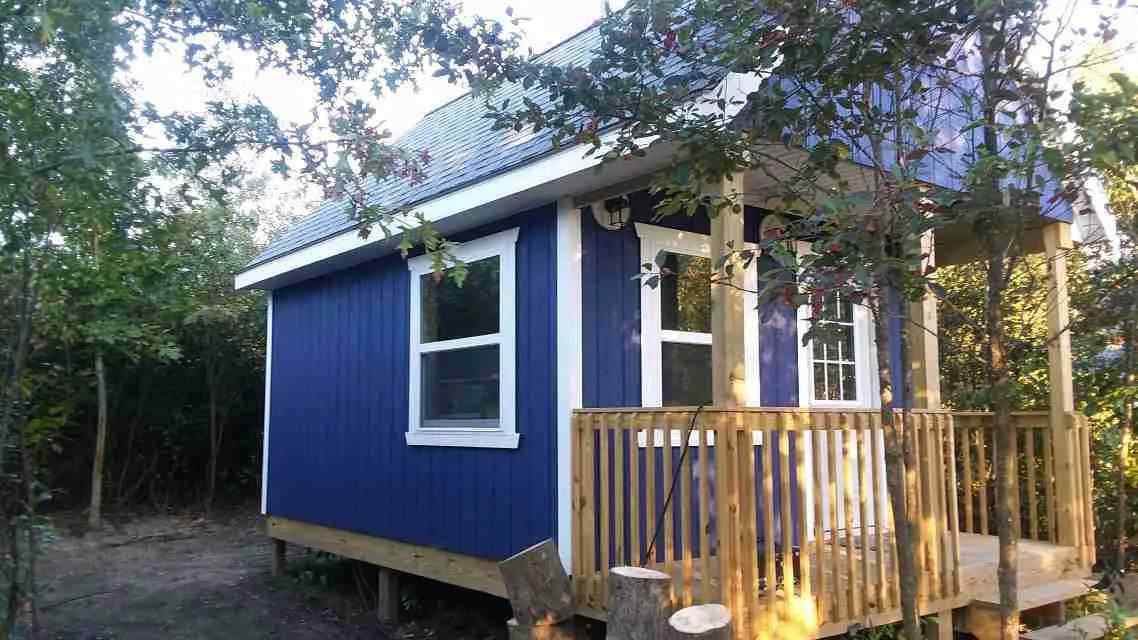 Large Blue Cabin