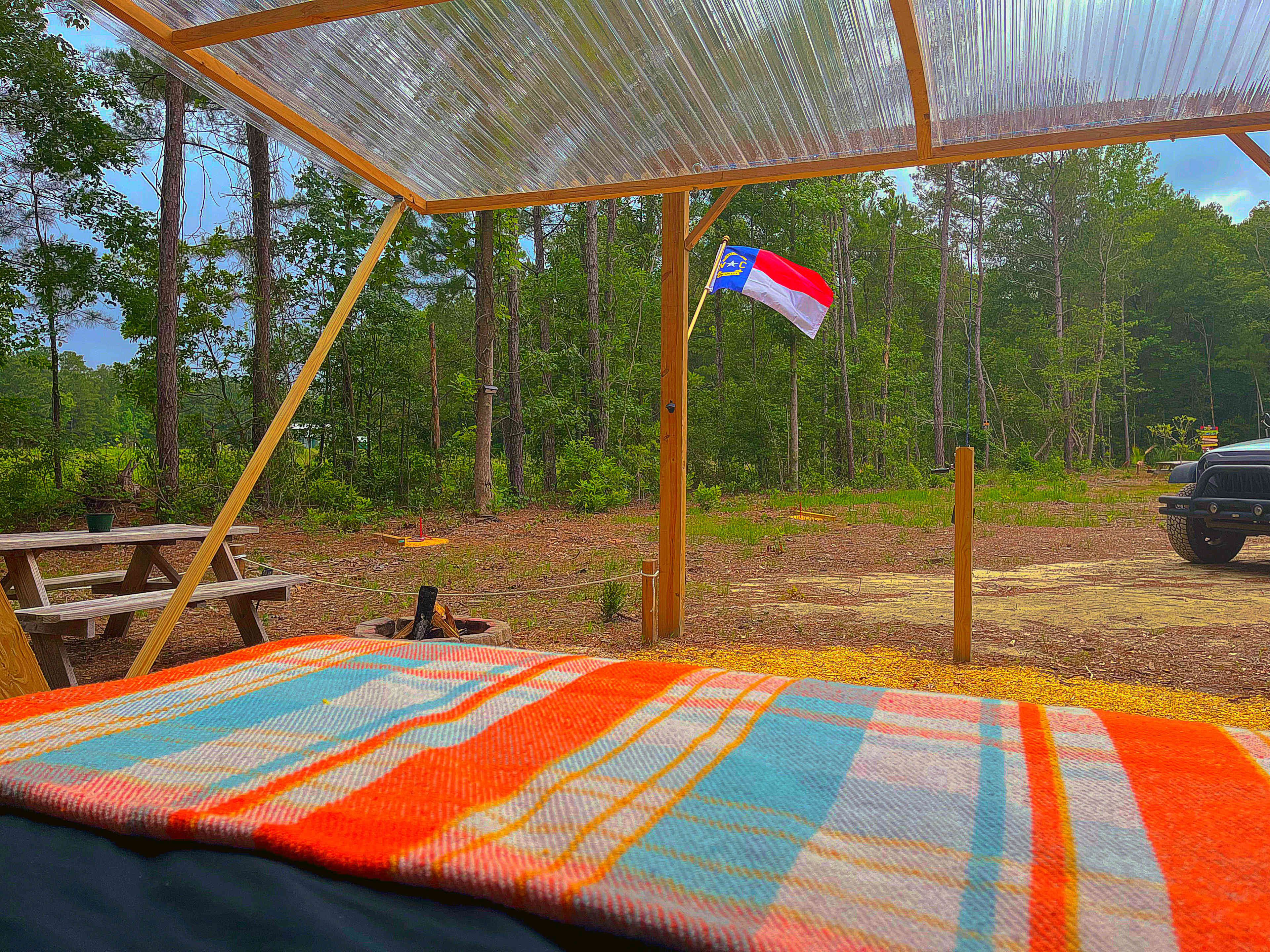 A-Frame glamping w/opening wall