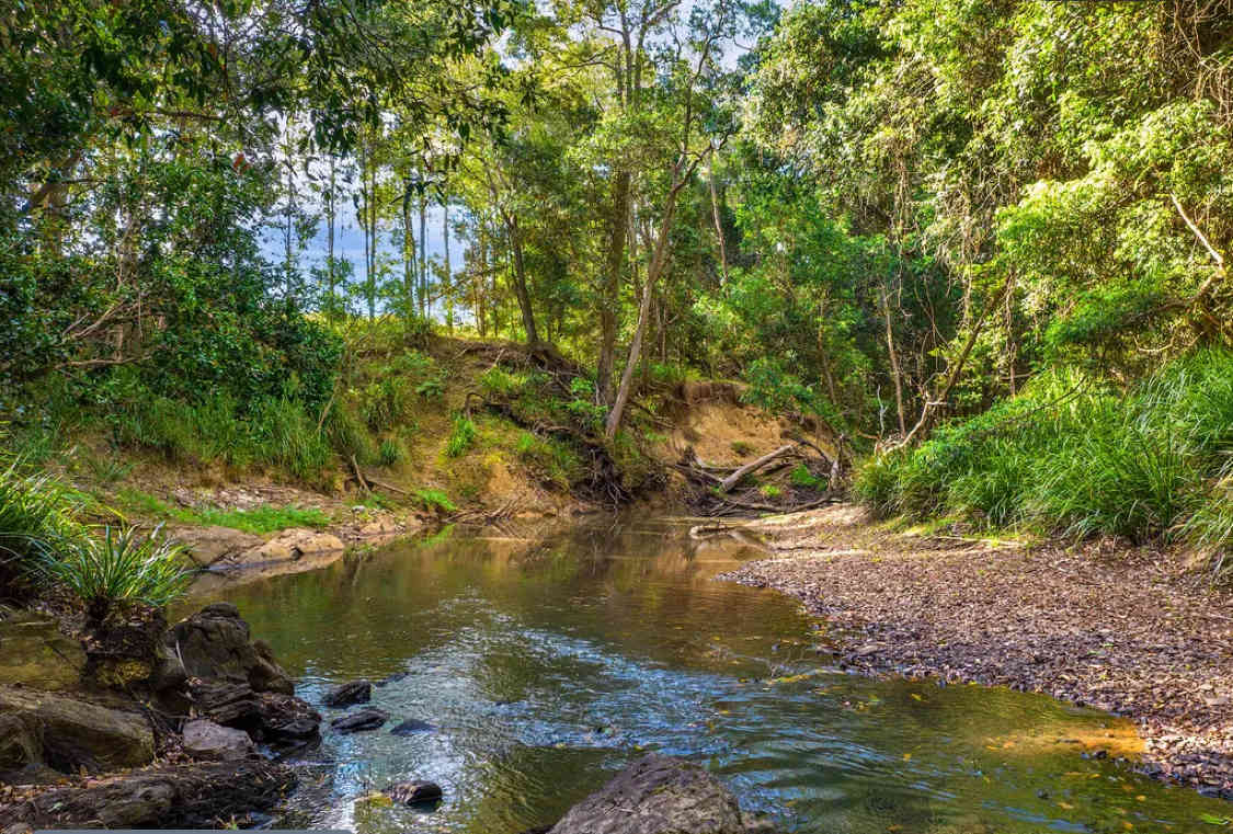 Permanently flowing creek