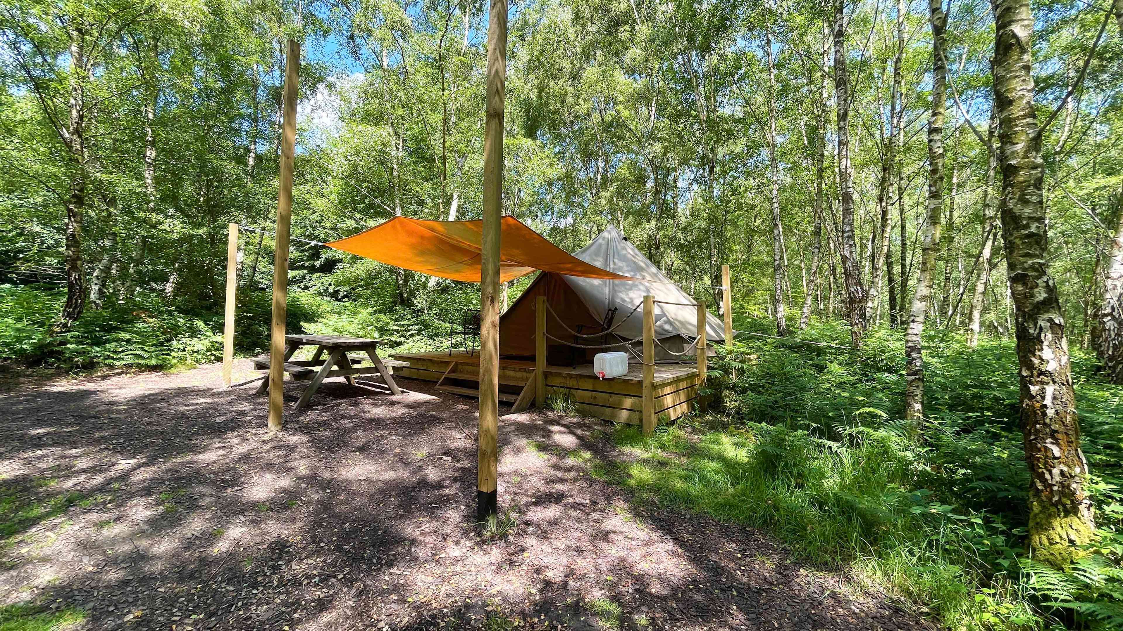 Bell tent pitch