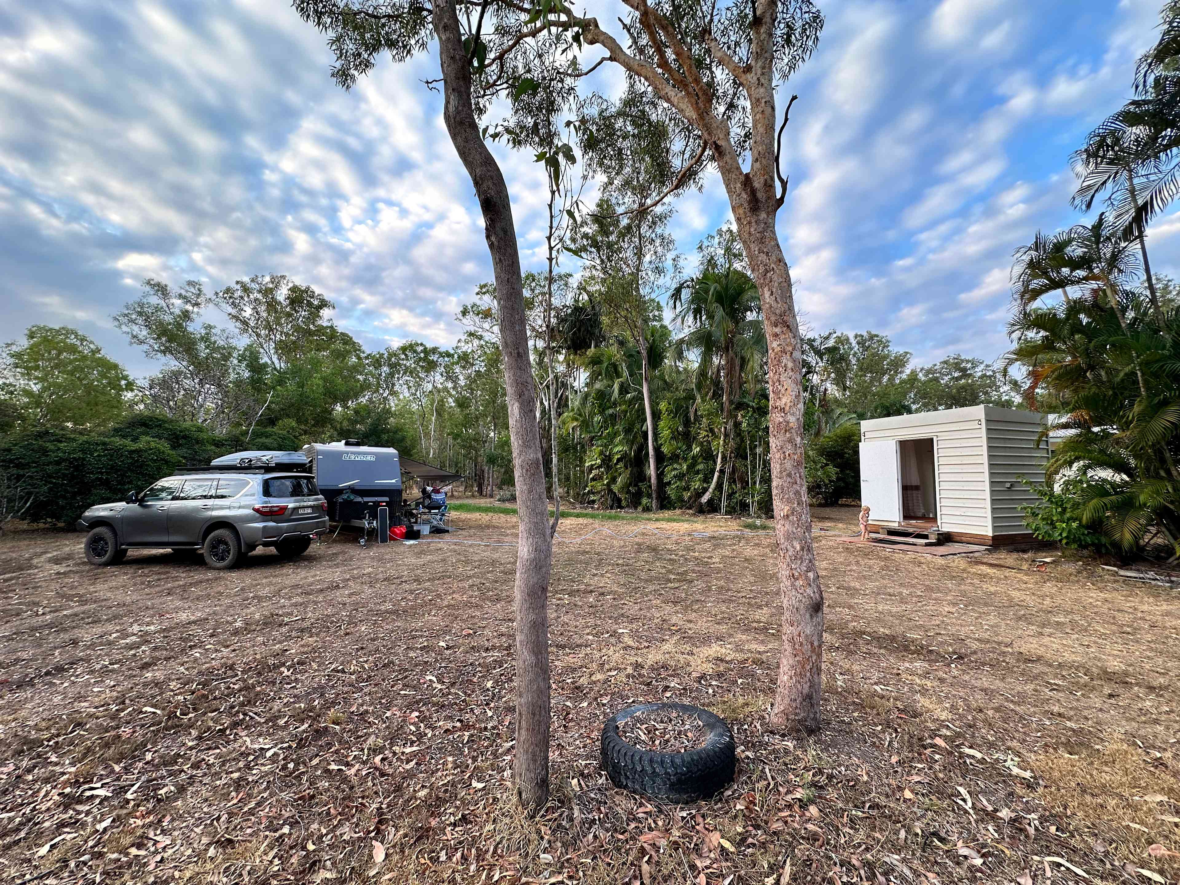 An example of a caravan and 4x4 set up.