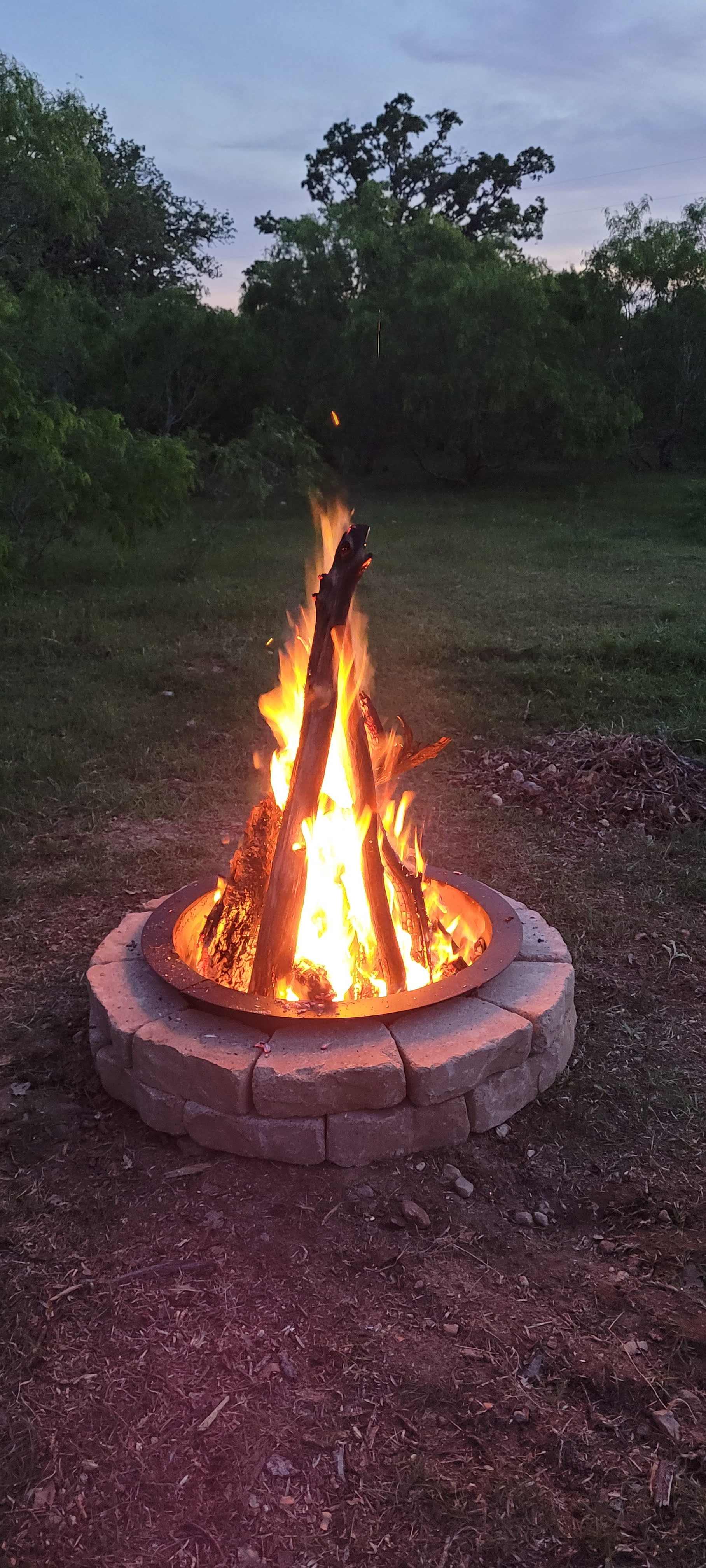 Only designated spot for campfire.