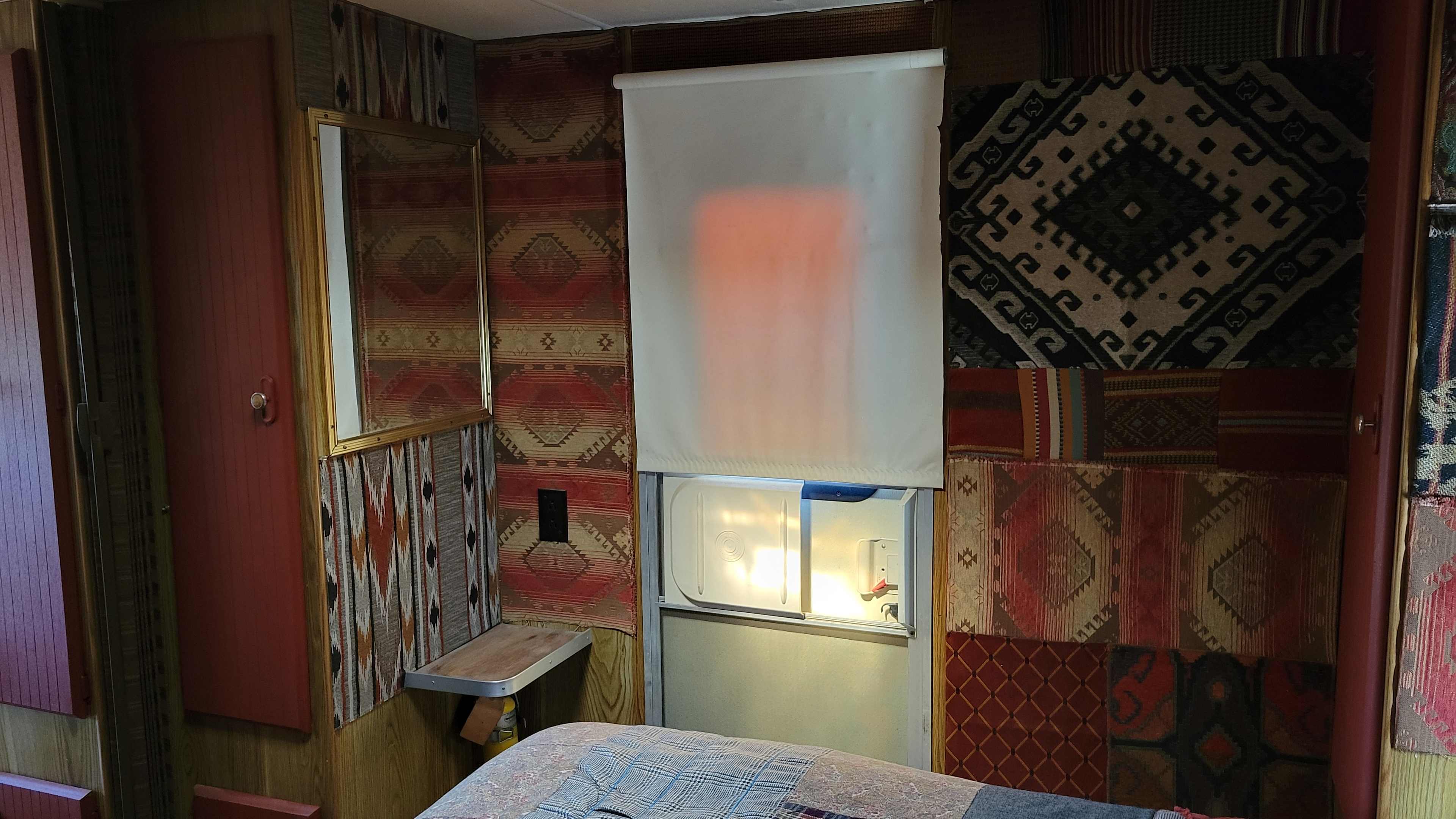 Back door in bedroom area