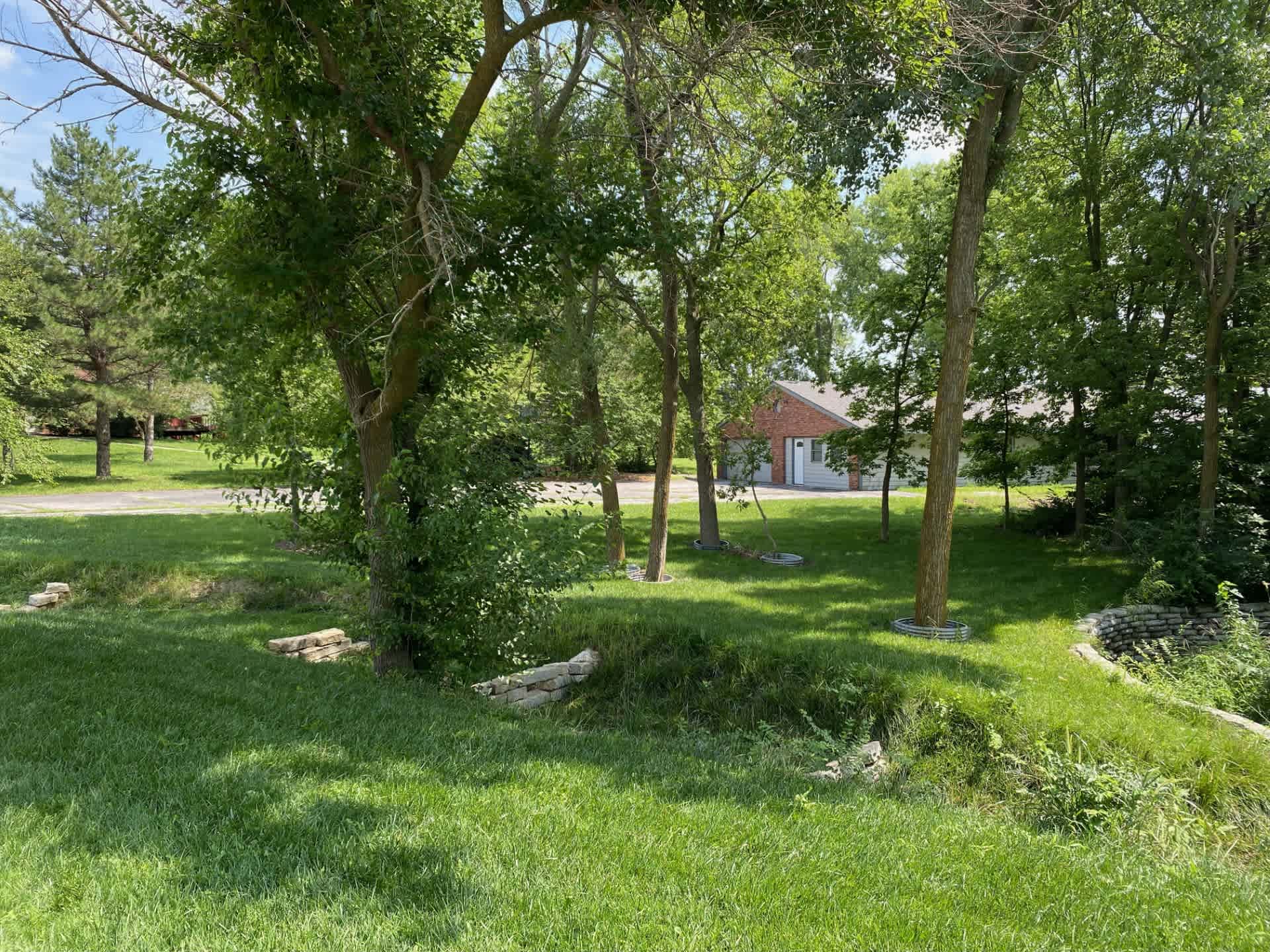 View of tent area