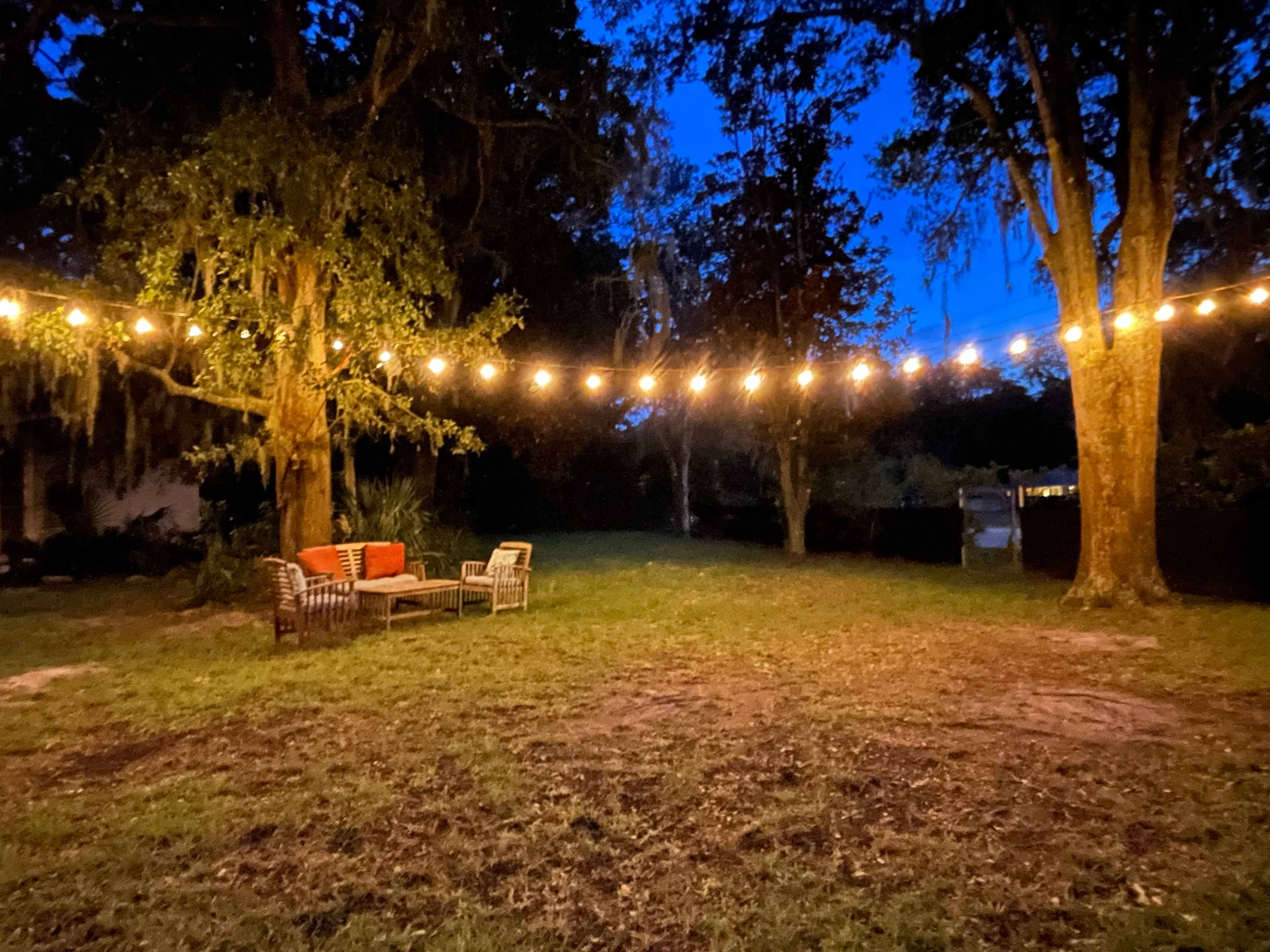 RV space in the evening 