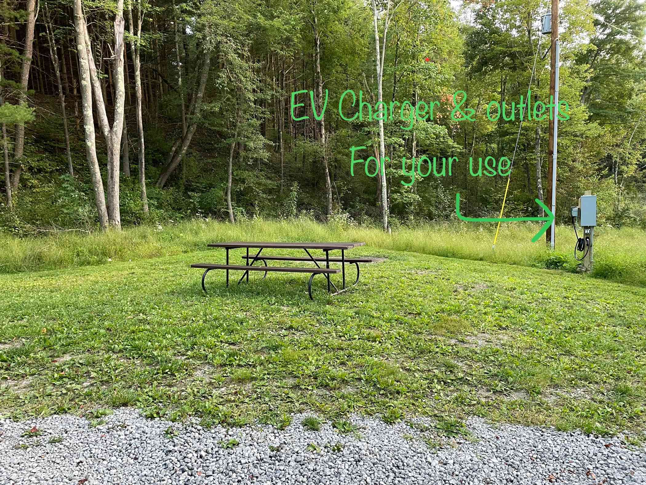 Travelers Campsite With EV Charger!