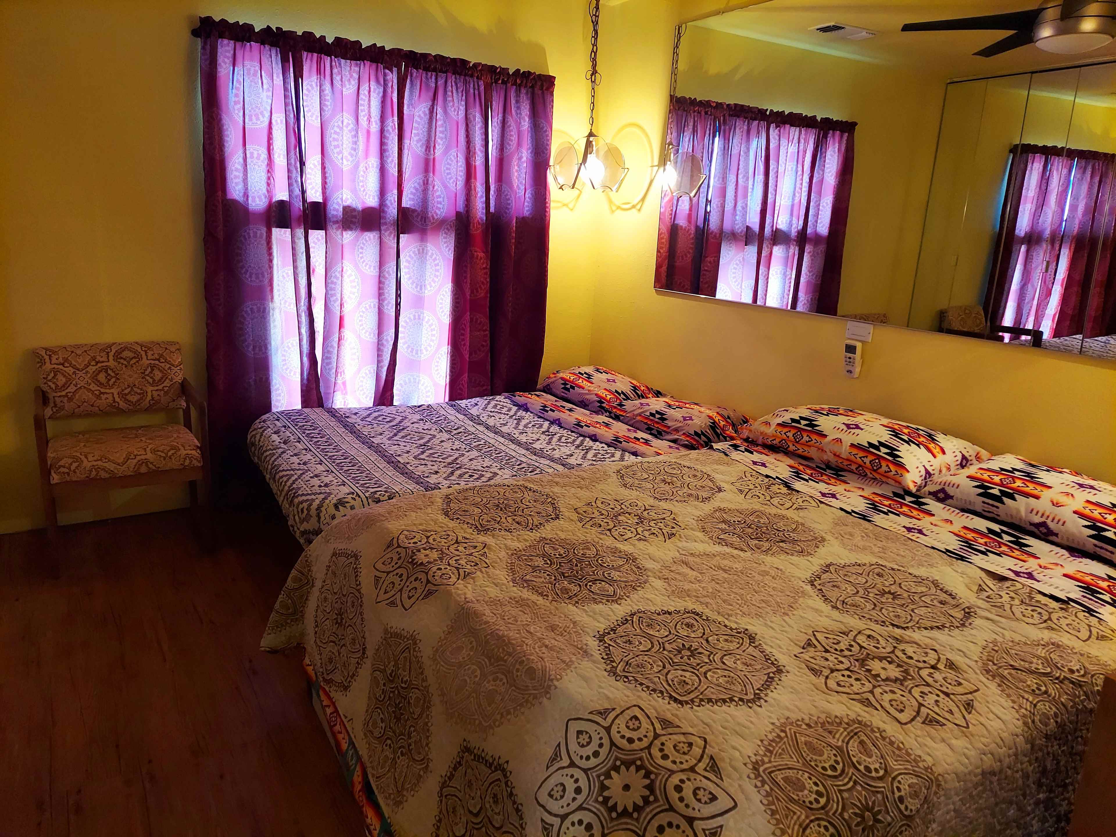 To ensure comfort during your stay, we provide an indoor bedroom as well.