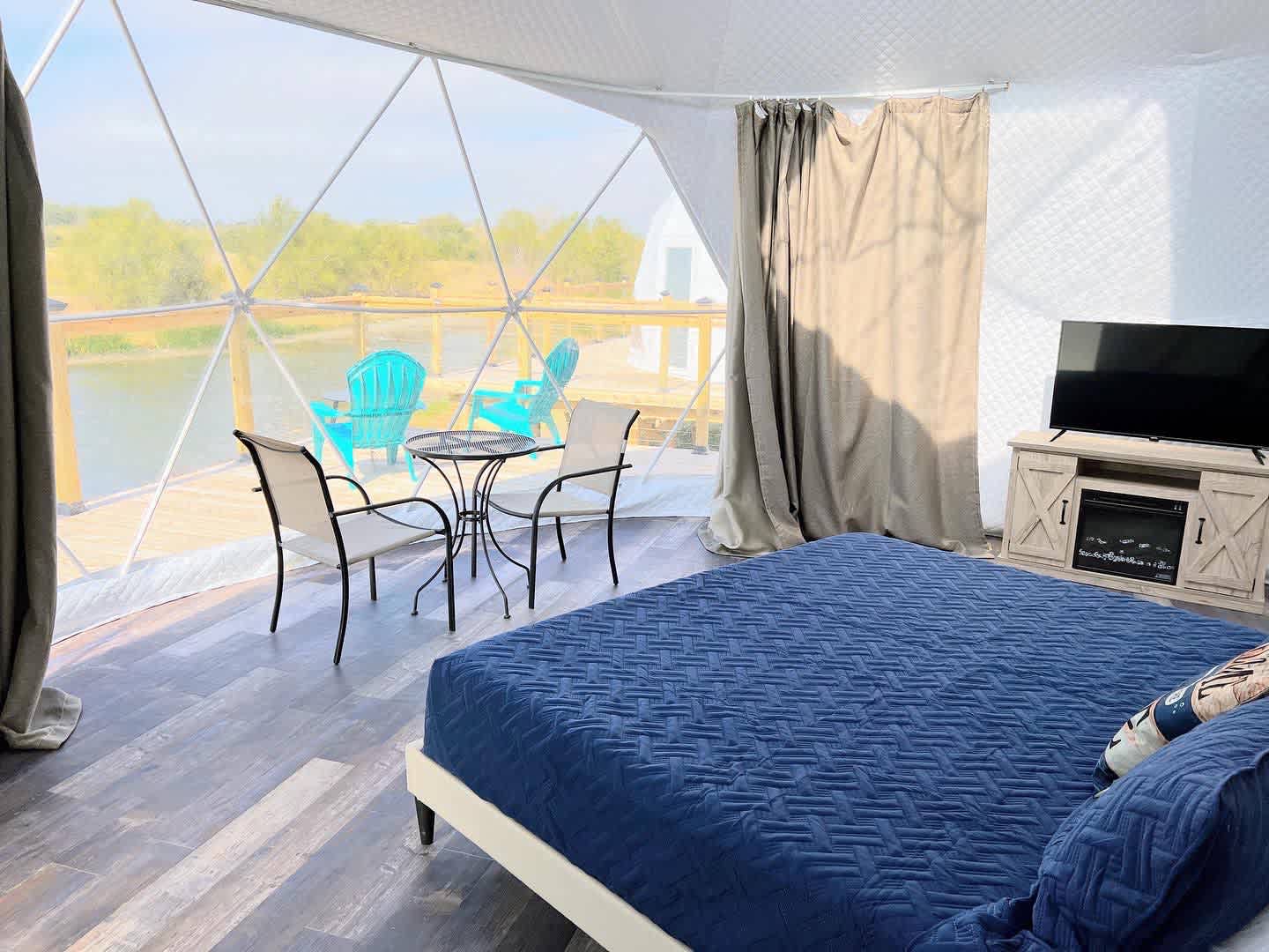 Enjoy gorgeous view from king size bed