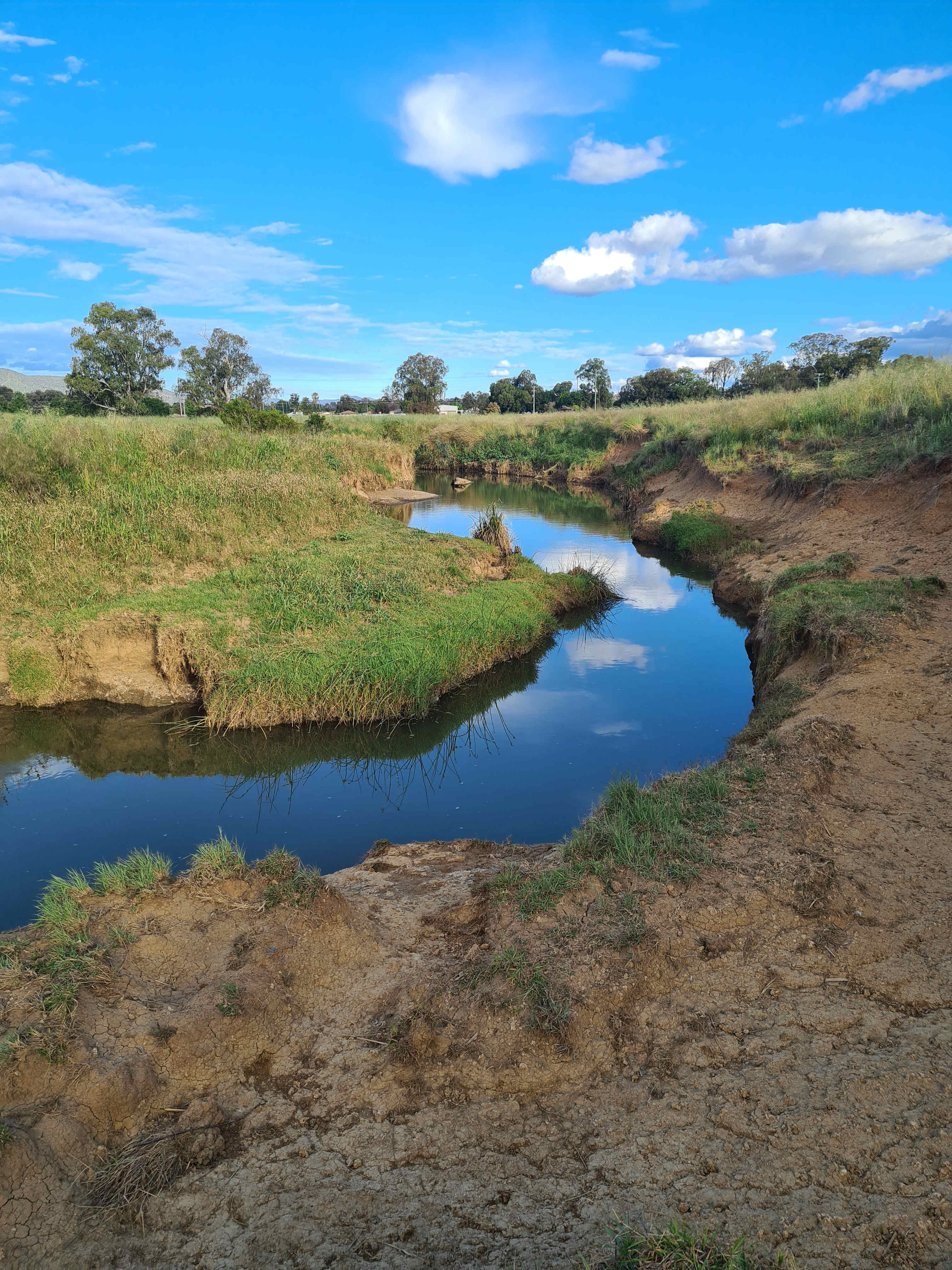 Timbumburri Creek along camping area
