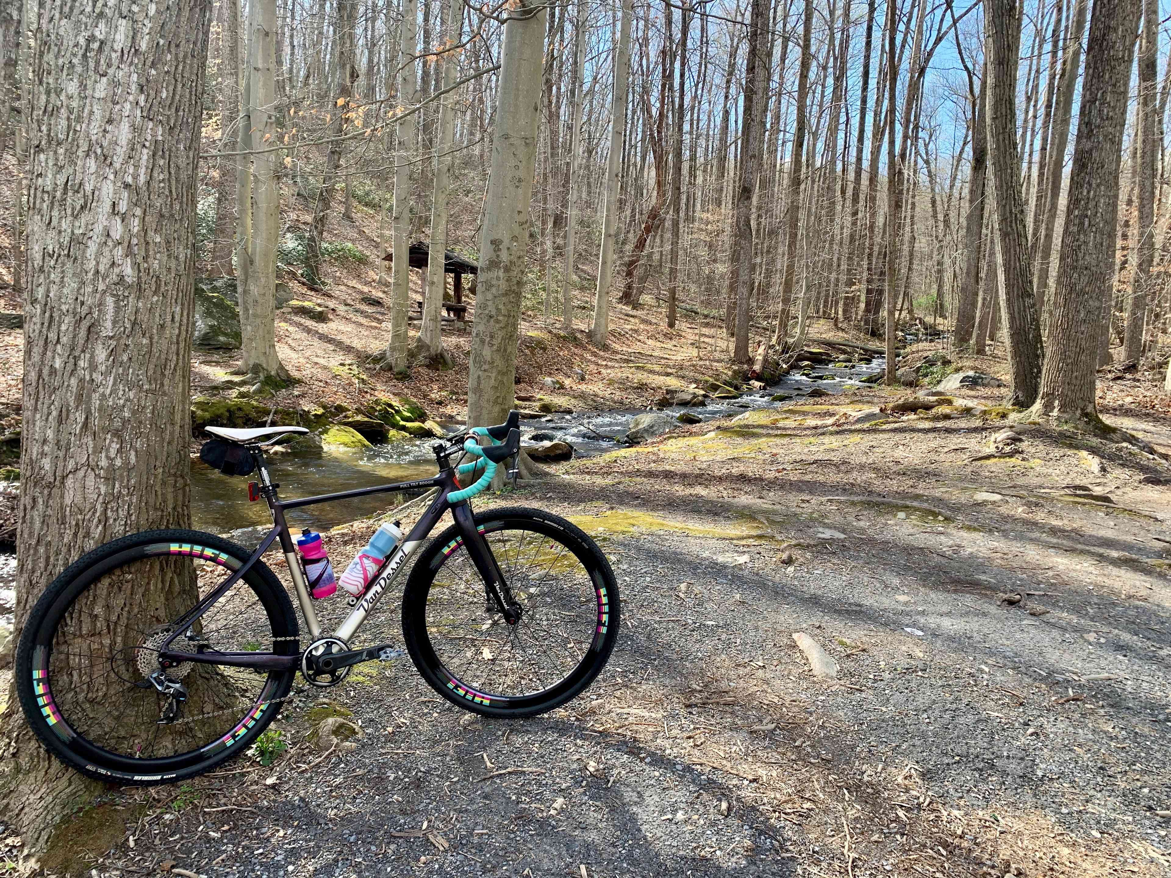 Nearby creek in the Frederick Municipal Forest/Watershed with parking & picnic area
