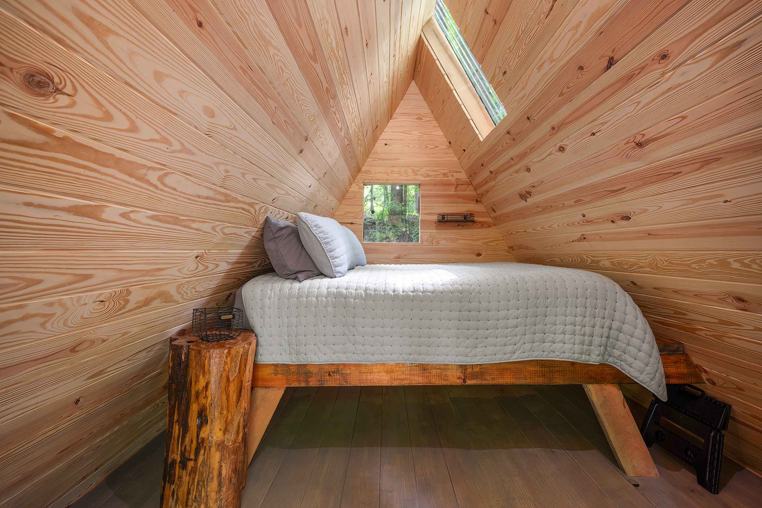Off-Grid A-Frame Cabin