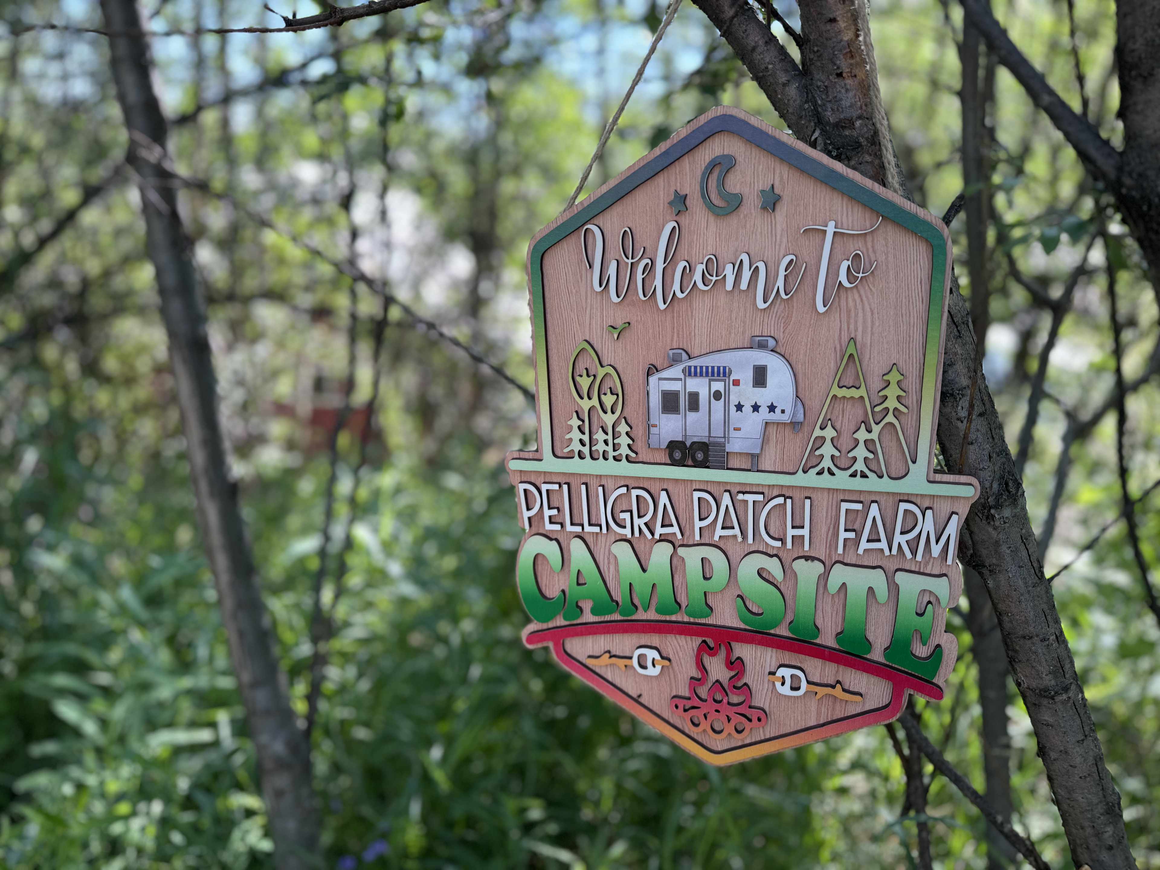 Cute Country Camp Site on Farm