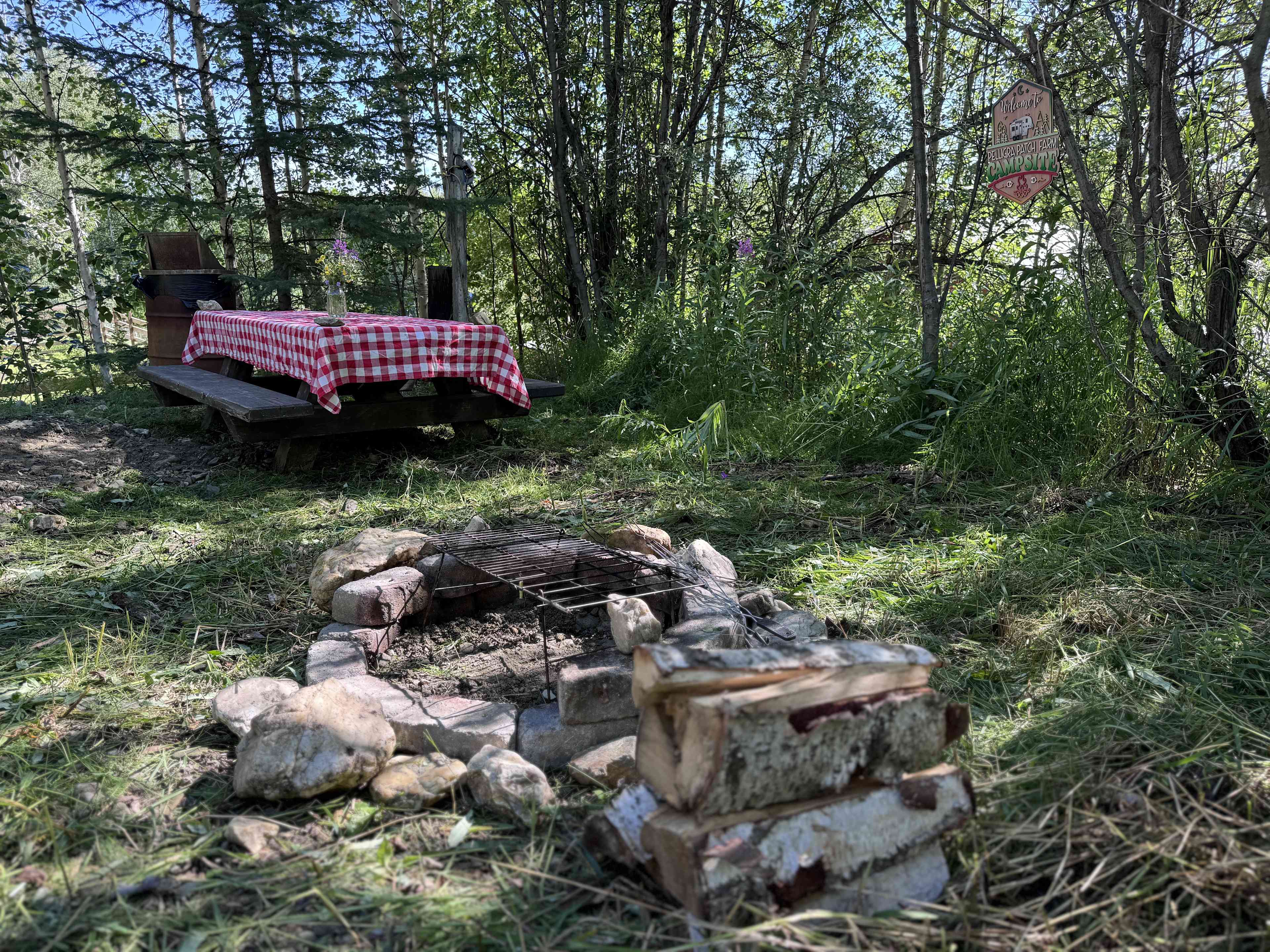 Cute Country Camp Site on Farm