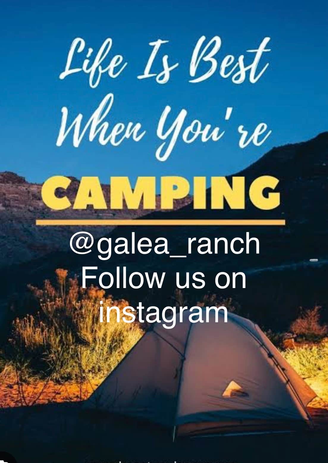 Follow us on lnstagram to view more of our farm @galea_ranch. ⛺️ Also coming soon Glamping Tents. 