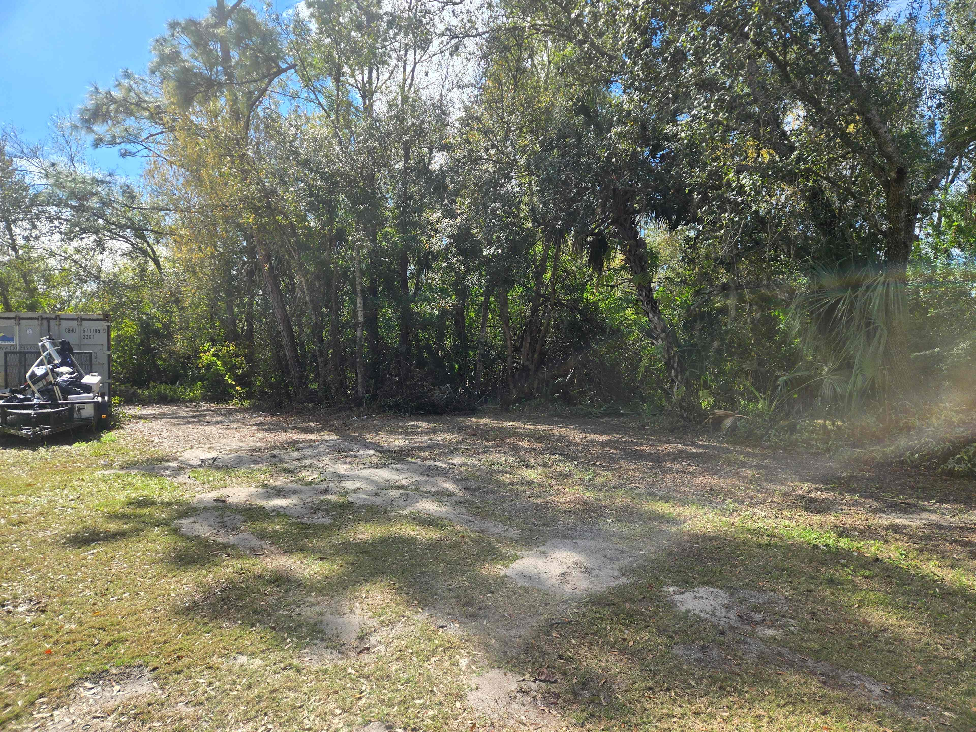 Some of the tent and parking areas