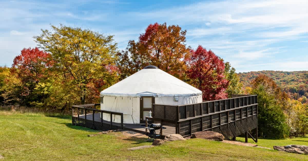 One of our Deluxe yurts.