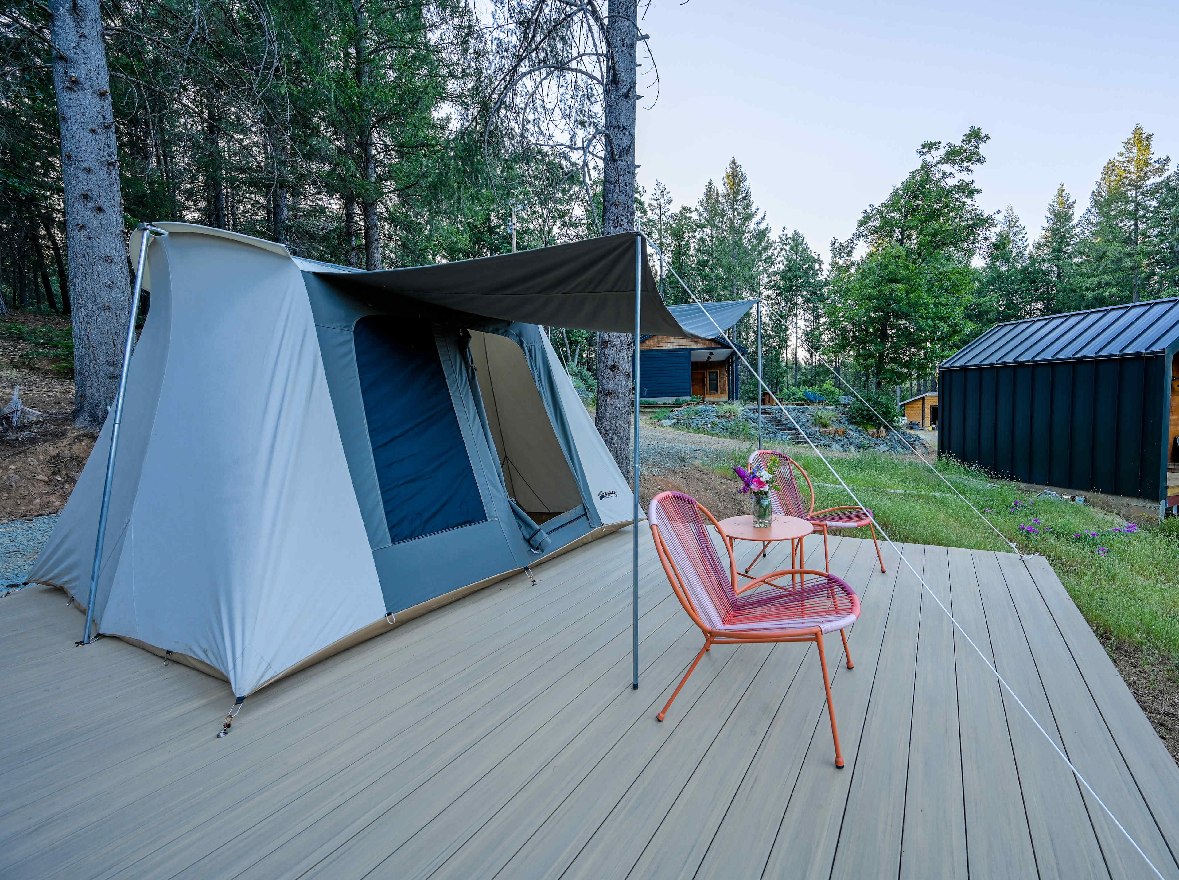 indianer tipi zelt Outdoor 2M Leinen Camping Pyramide Erwachsenes Teepee Zelt für 2~3 Personen Sport & Freizeit portable canopy Markisenersatzstoff Hellgrau 4 × Color:500x500x300cm