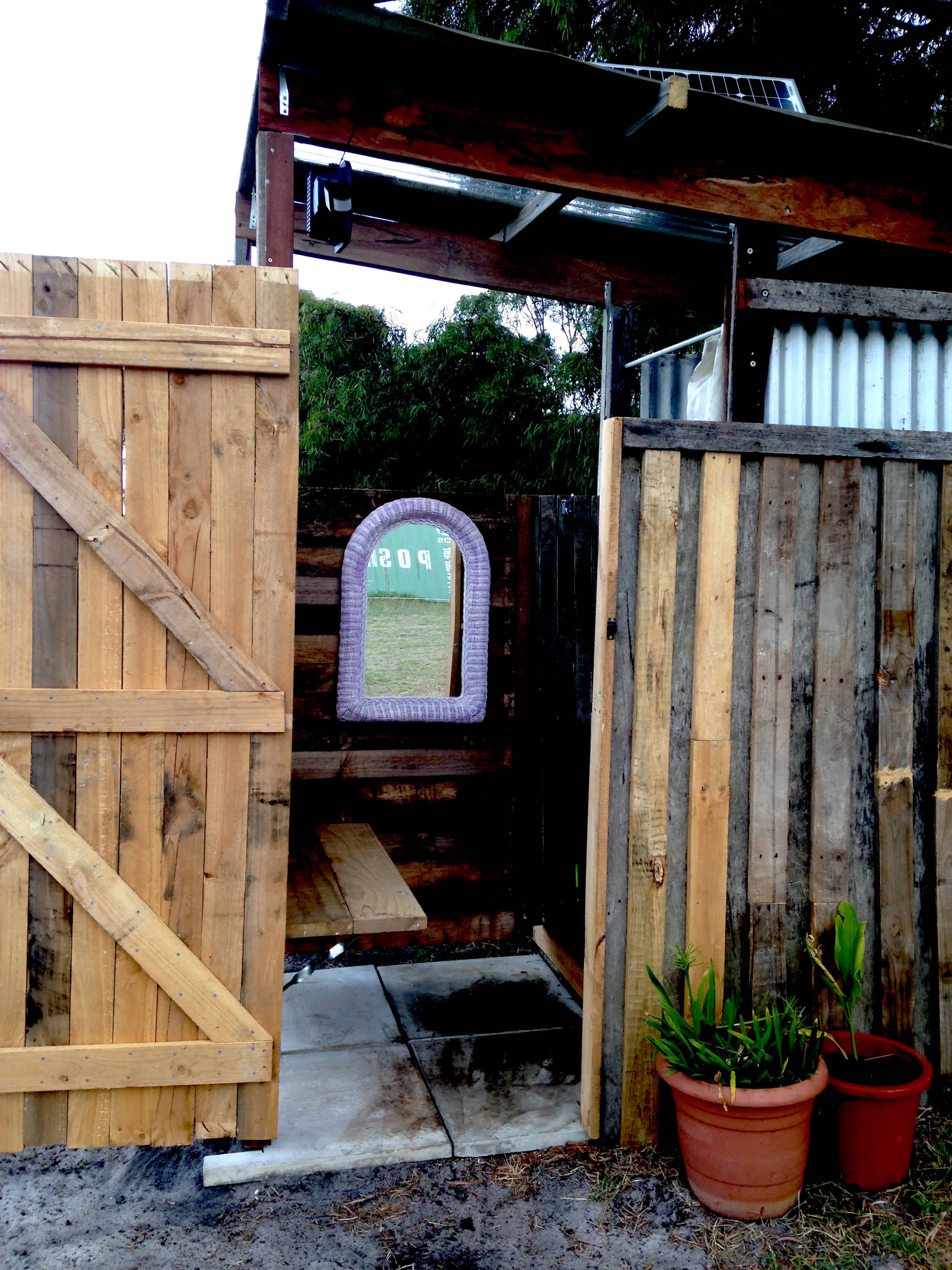 Our new shower block!