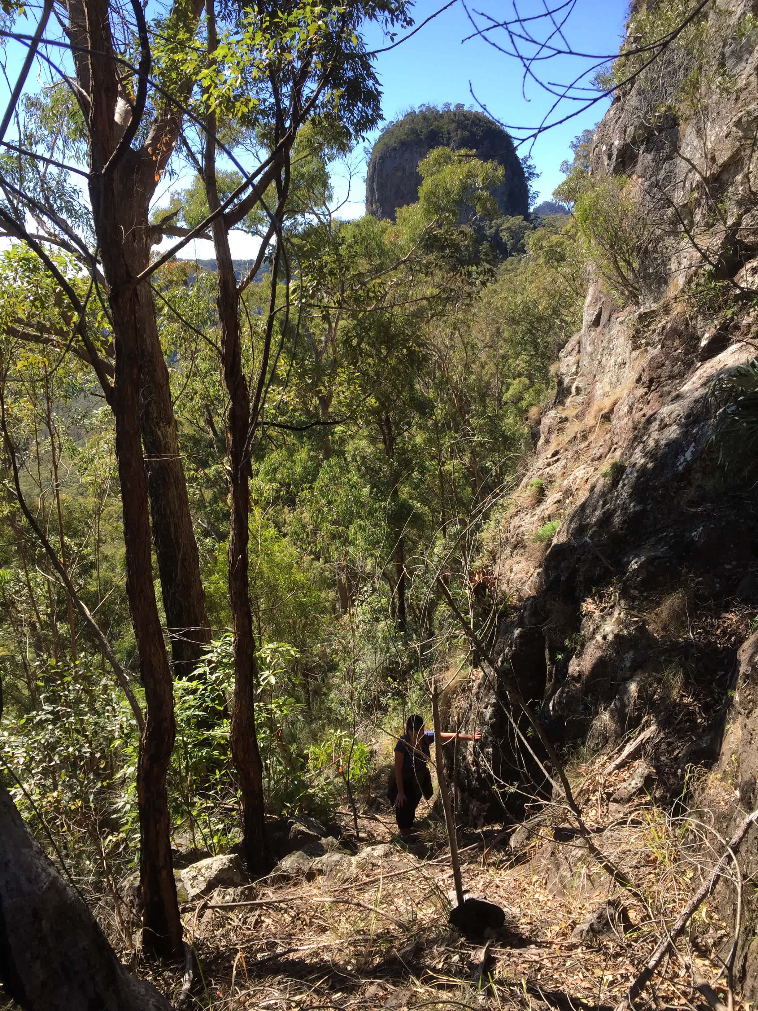 Climbing the Prow.