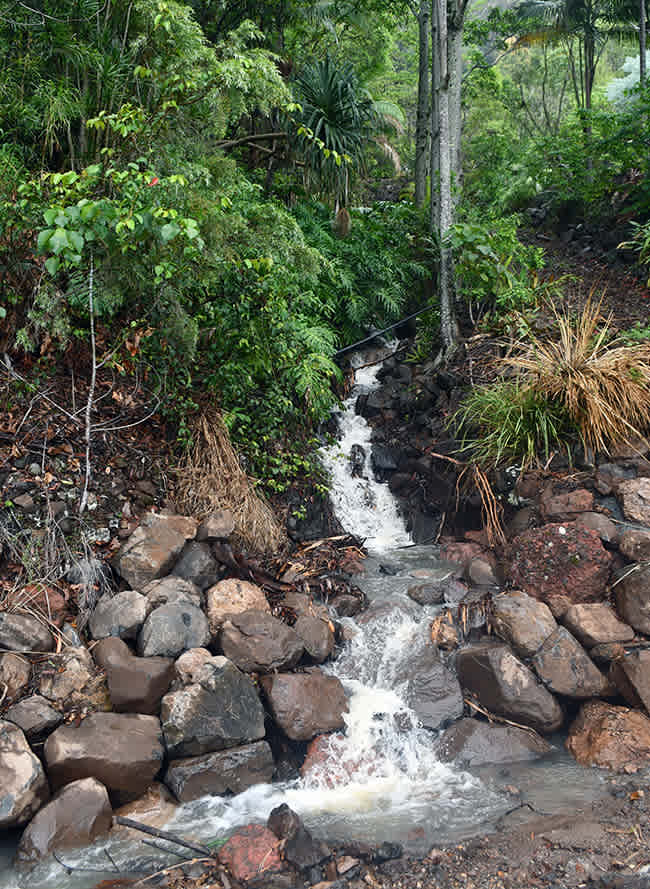 Waterfall down the talweg