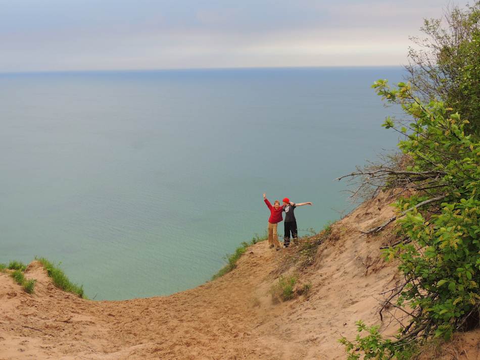 The amazing log flume at Pictured Rocks National Lakeshore.