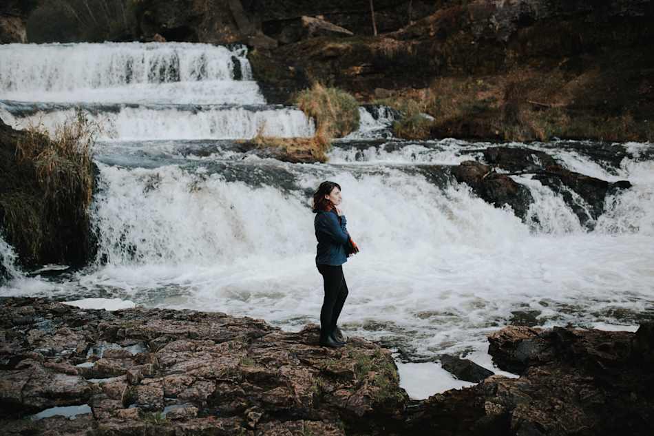 A quick snapshot my awesome friend, Kyle took of me admiring the scenery and waterfall. 